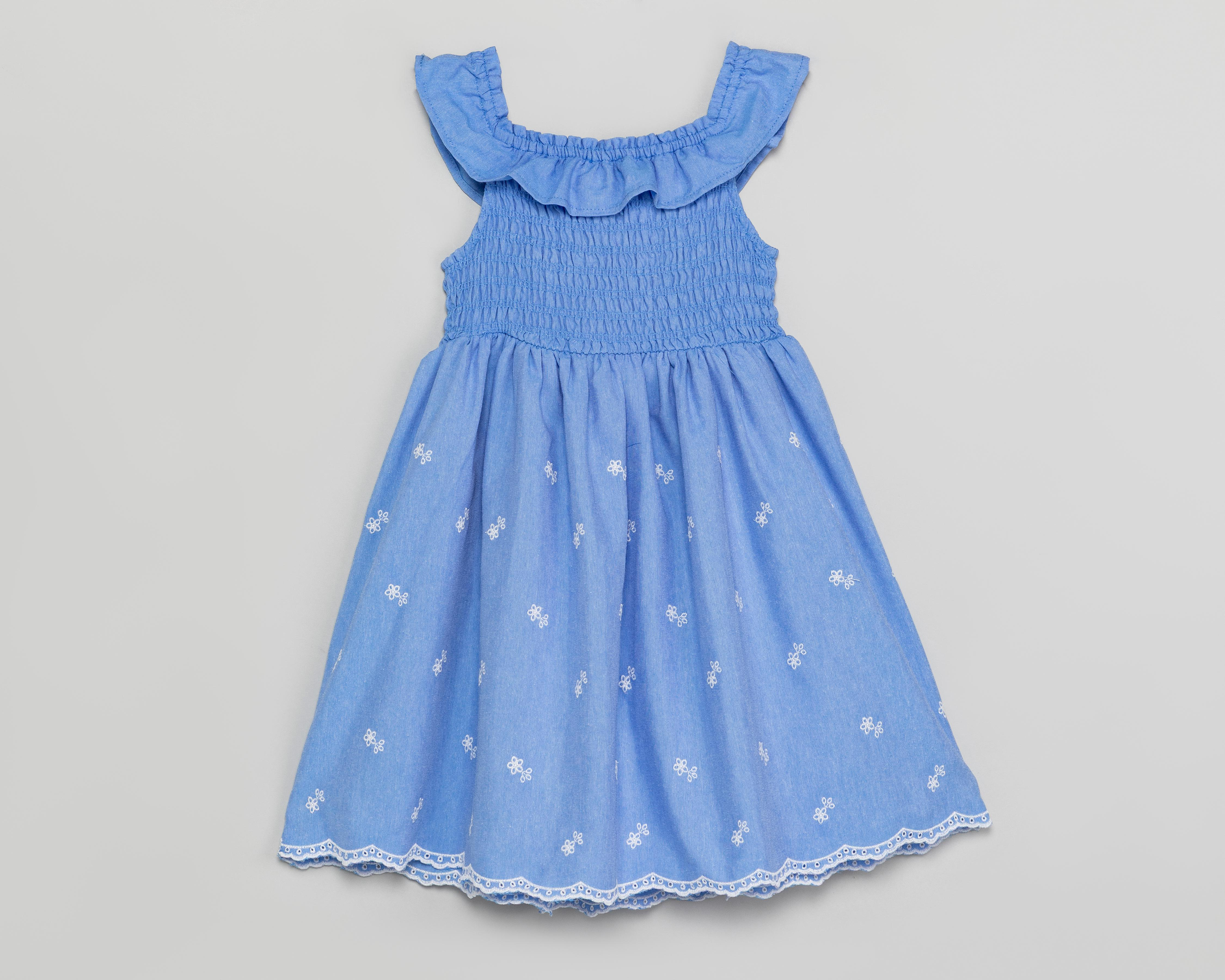 Foto 2 | Vestido Azul Refill para Niña