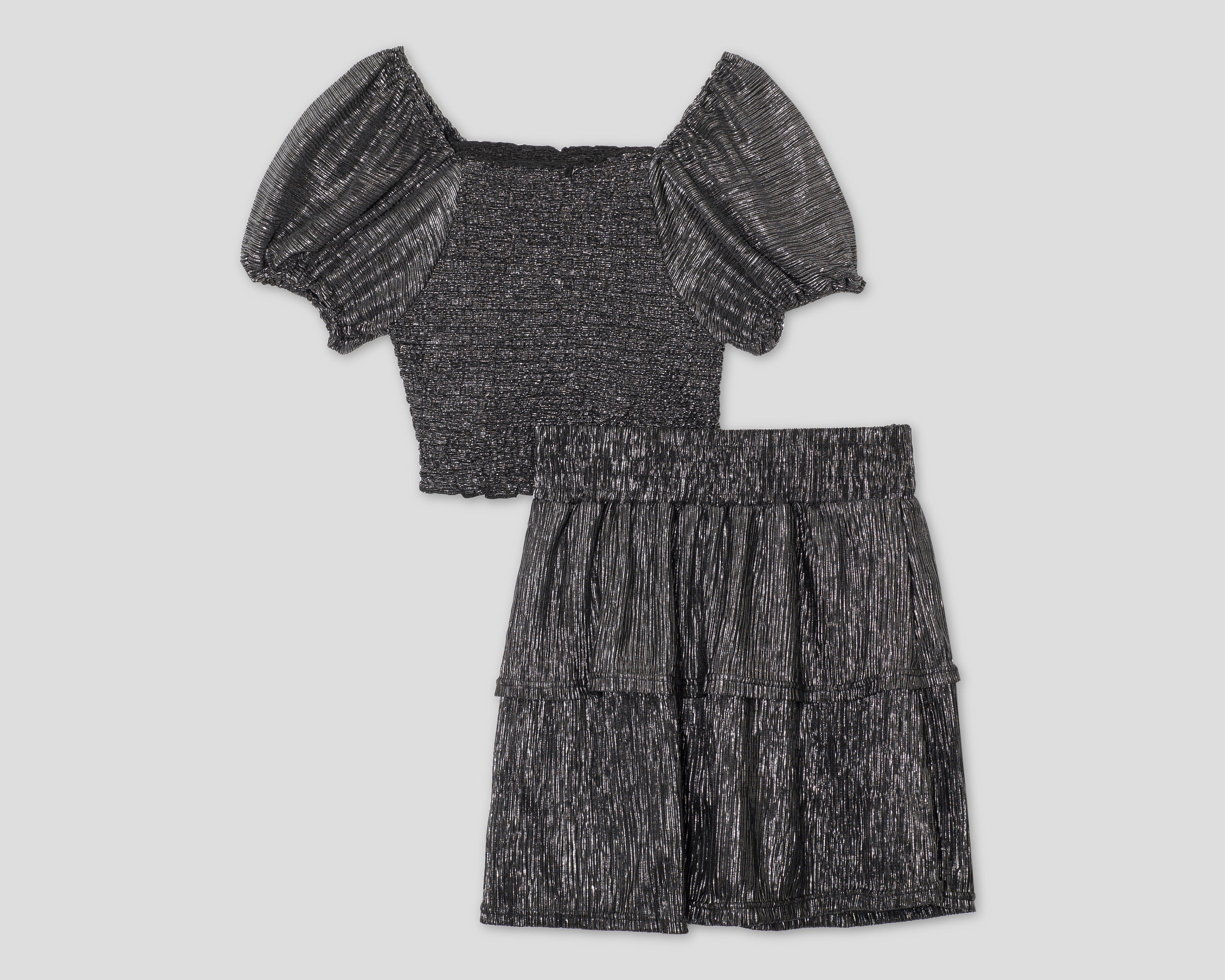 Foto 3 pulgar | Blusa y Falda Bebe para Niña