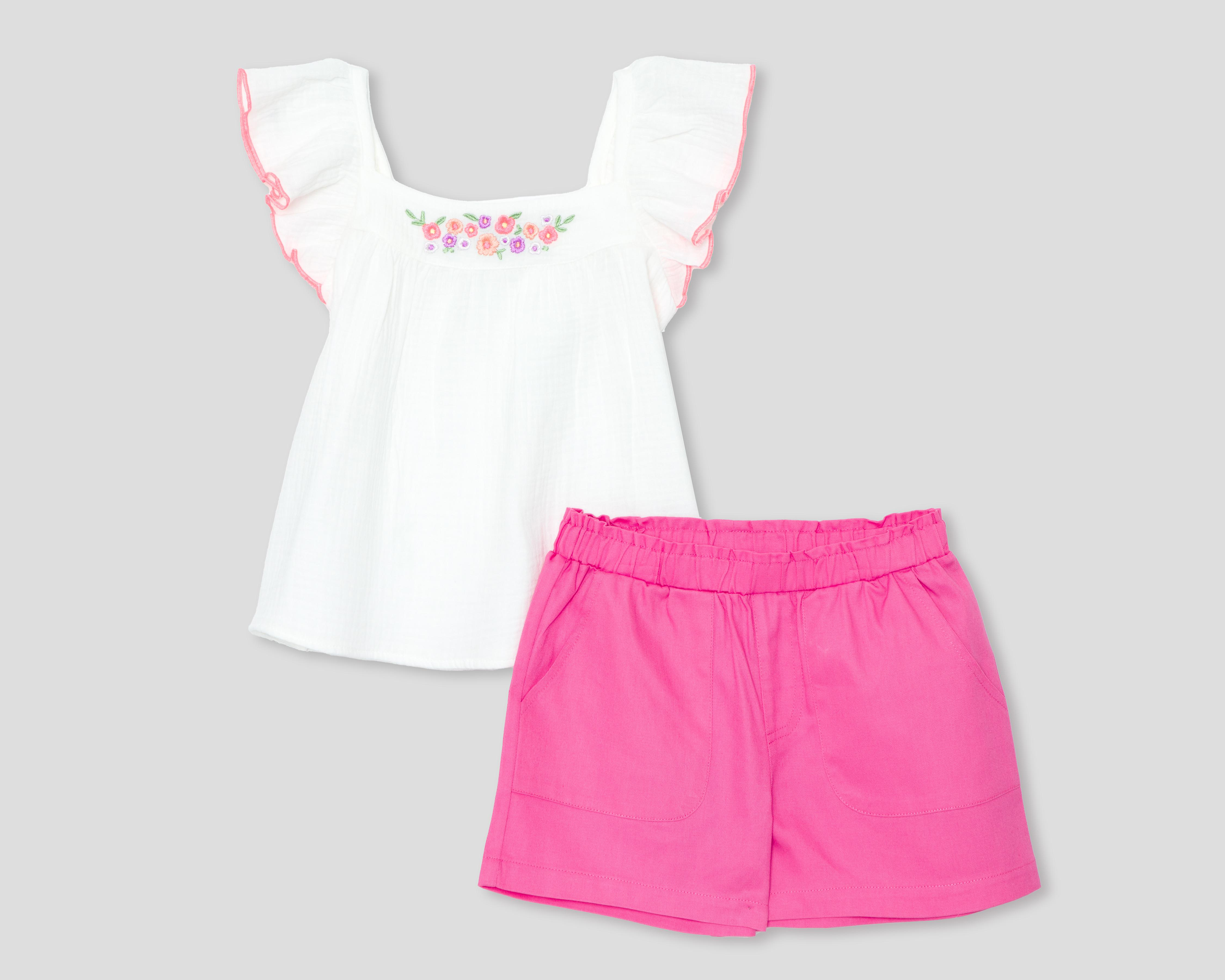 Blusa y Short Girls Attitude para Niña