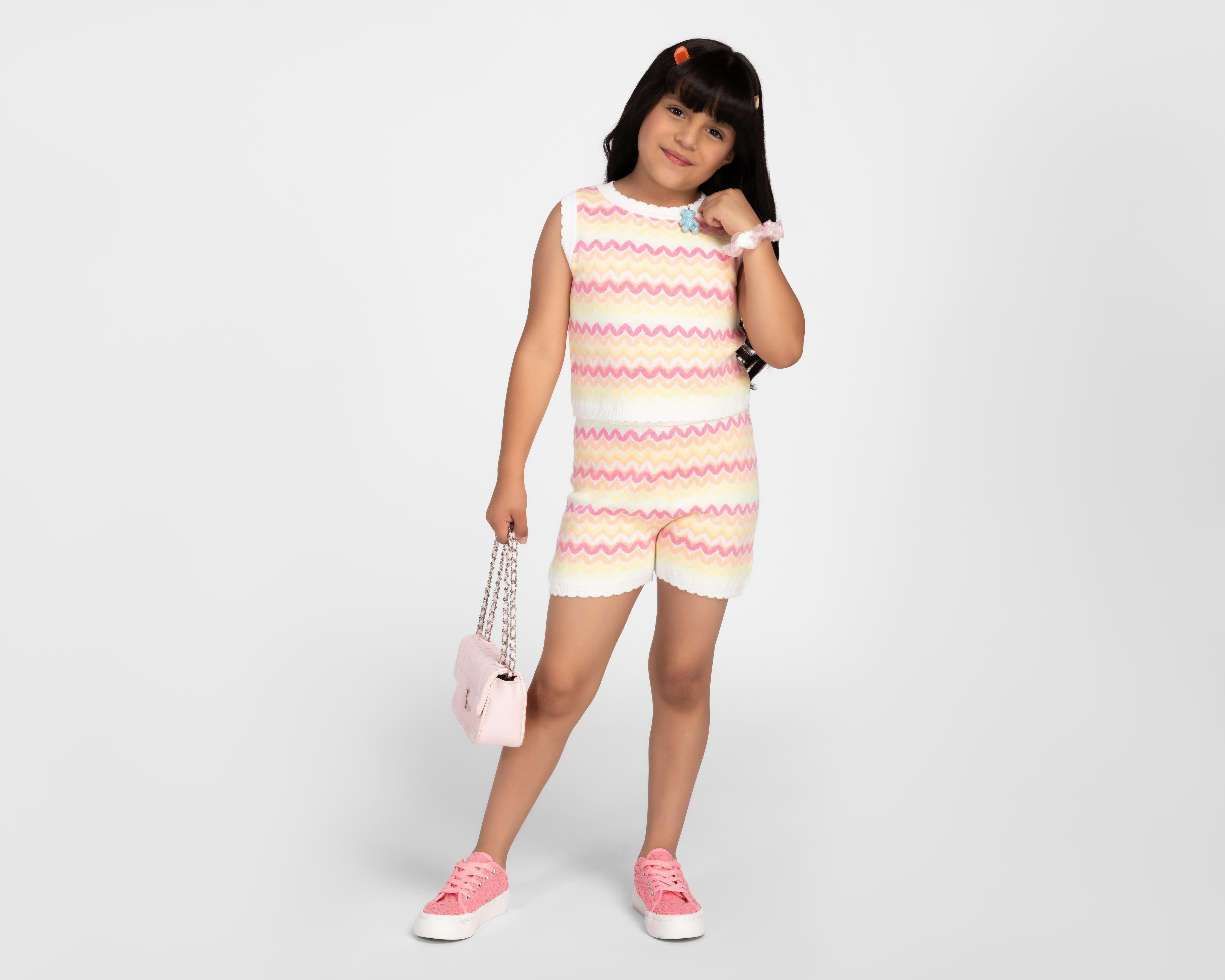Foto 2 | Conjunto de Short y Blusa Girls Attitude para Niña