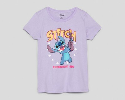 Foto 1 | Playera Disney Manga Corta Estampado para Niña