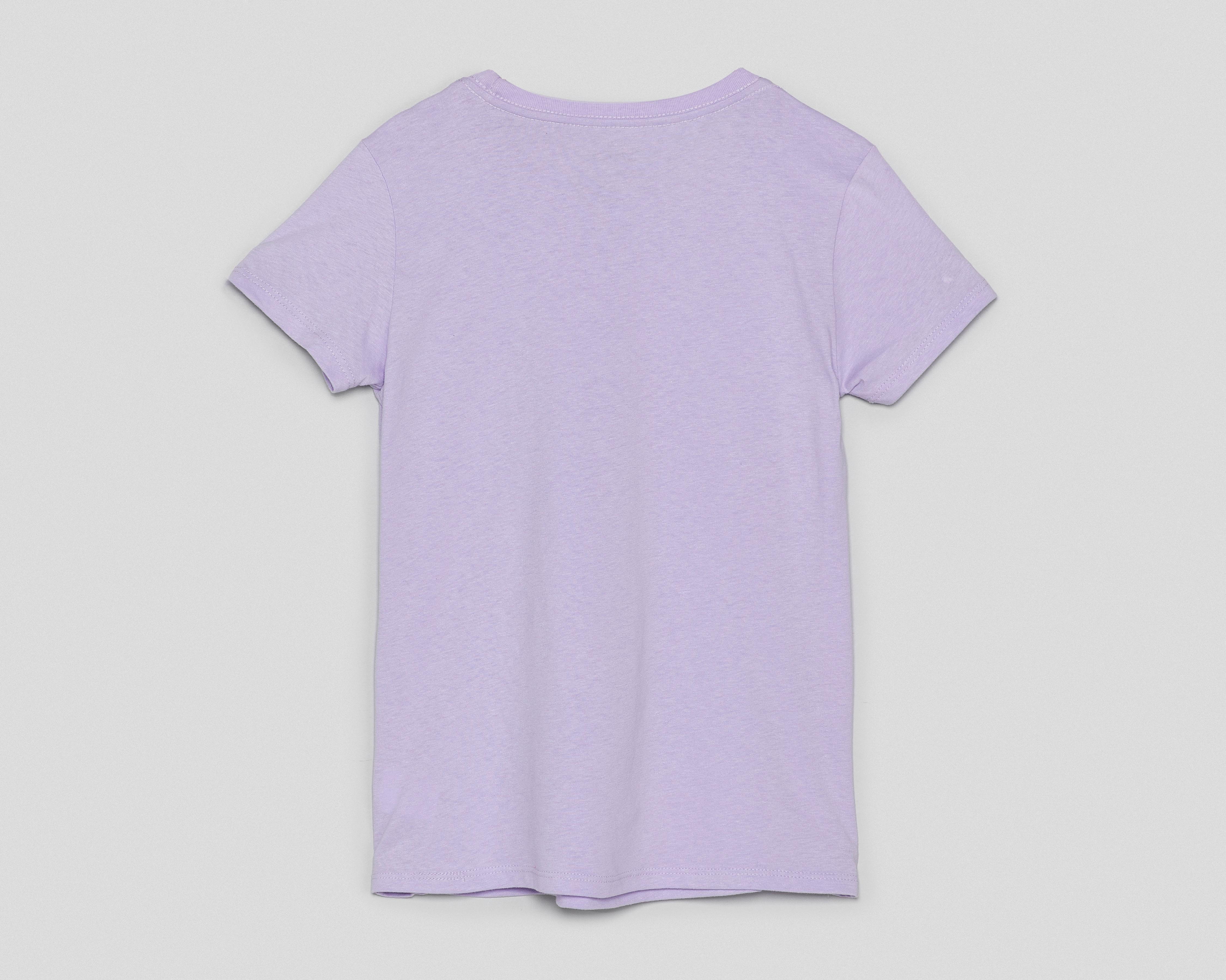 Foto 2 | Playera Disney Manga Corta Estampado para Niña