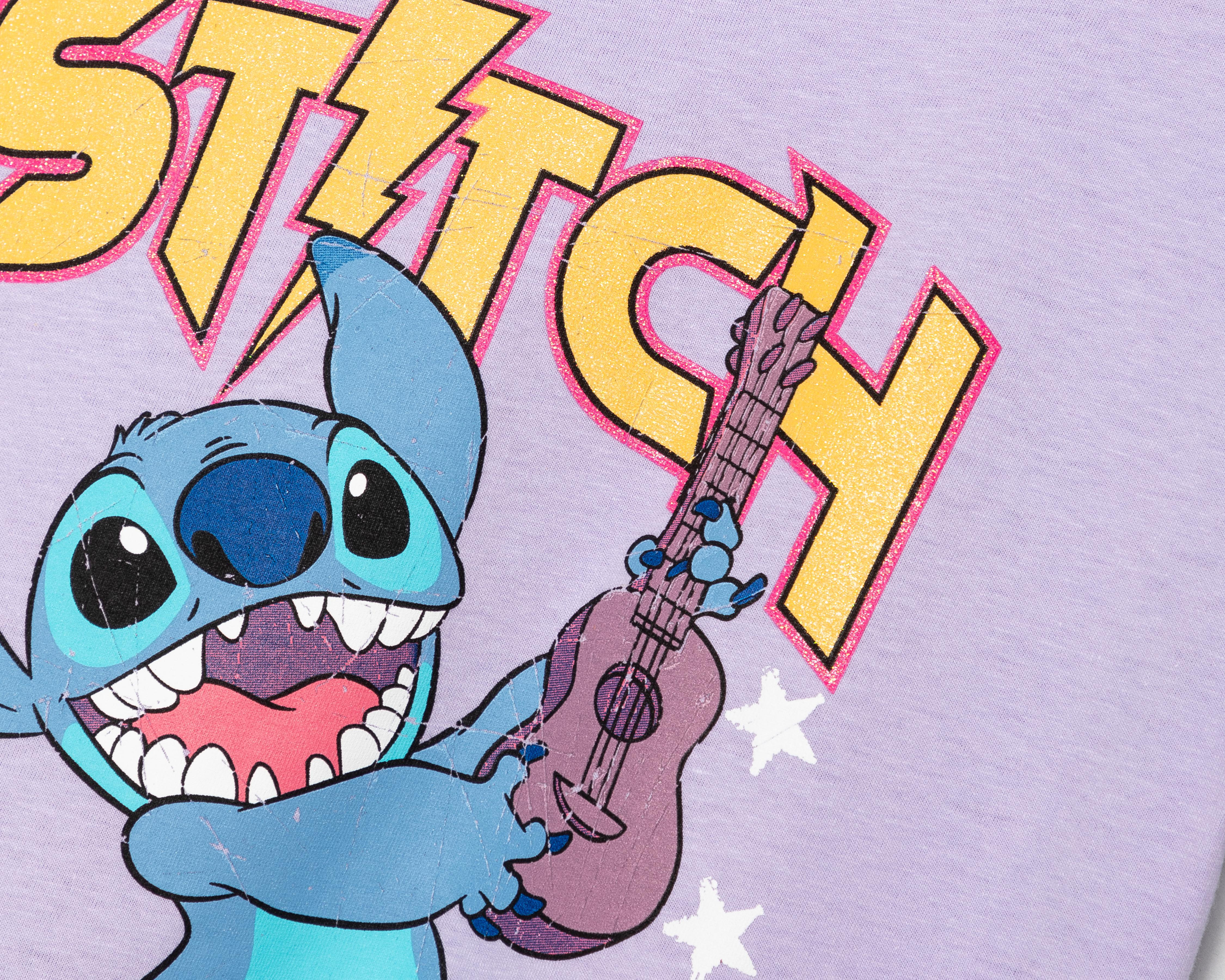 Foto 4 pulgar | Playera Disney Manga Corta Estampado para Niña