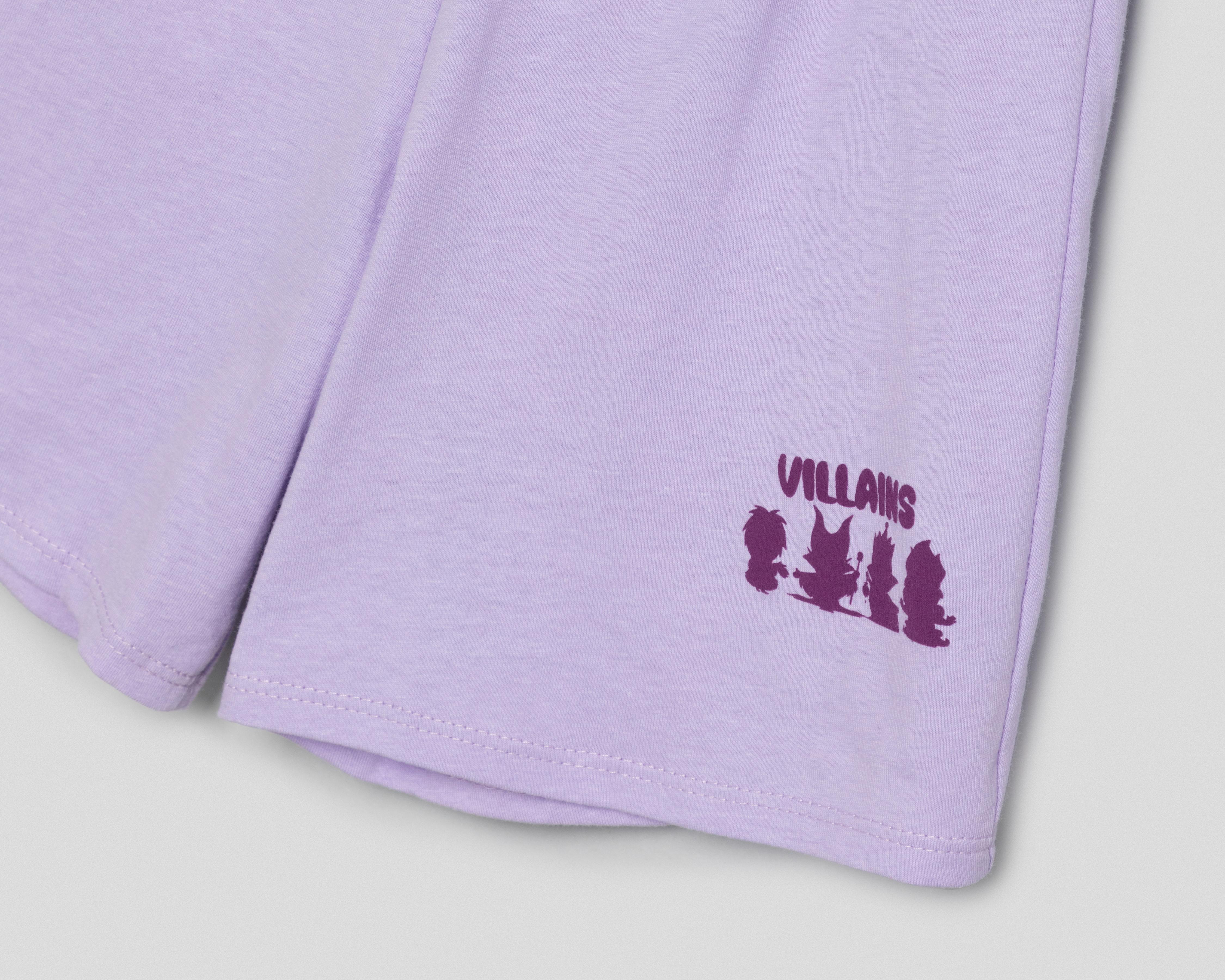 Foto 5 pulgar | Conjunto de Playera y Short Disney Villanas para Niña
