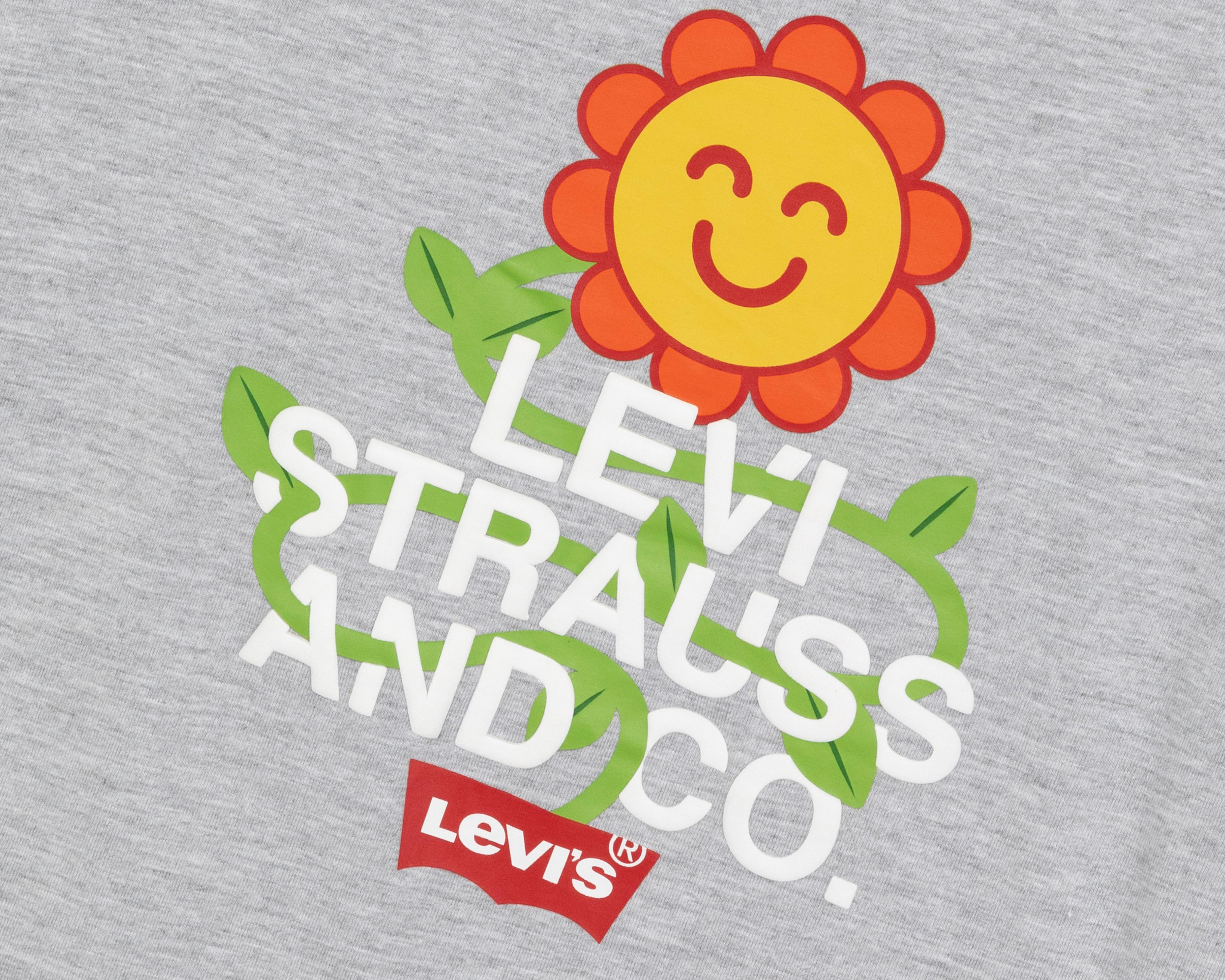 Foto 4 pulgar | Playera de Cuello Redondo Gris Levi's Juvenil