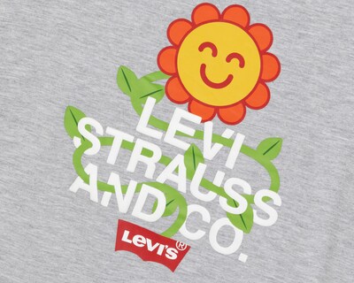 Foto 3 | Playera de Cuello Redondo Gris Levi's Juvenil
