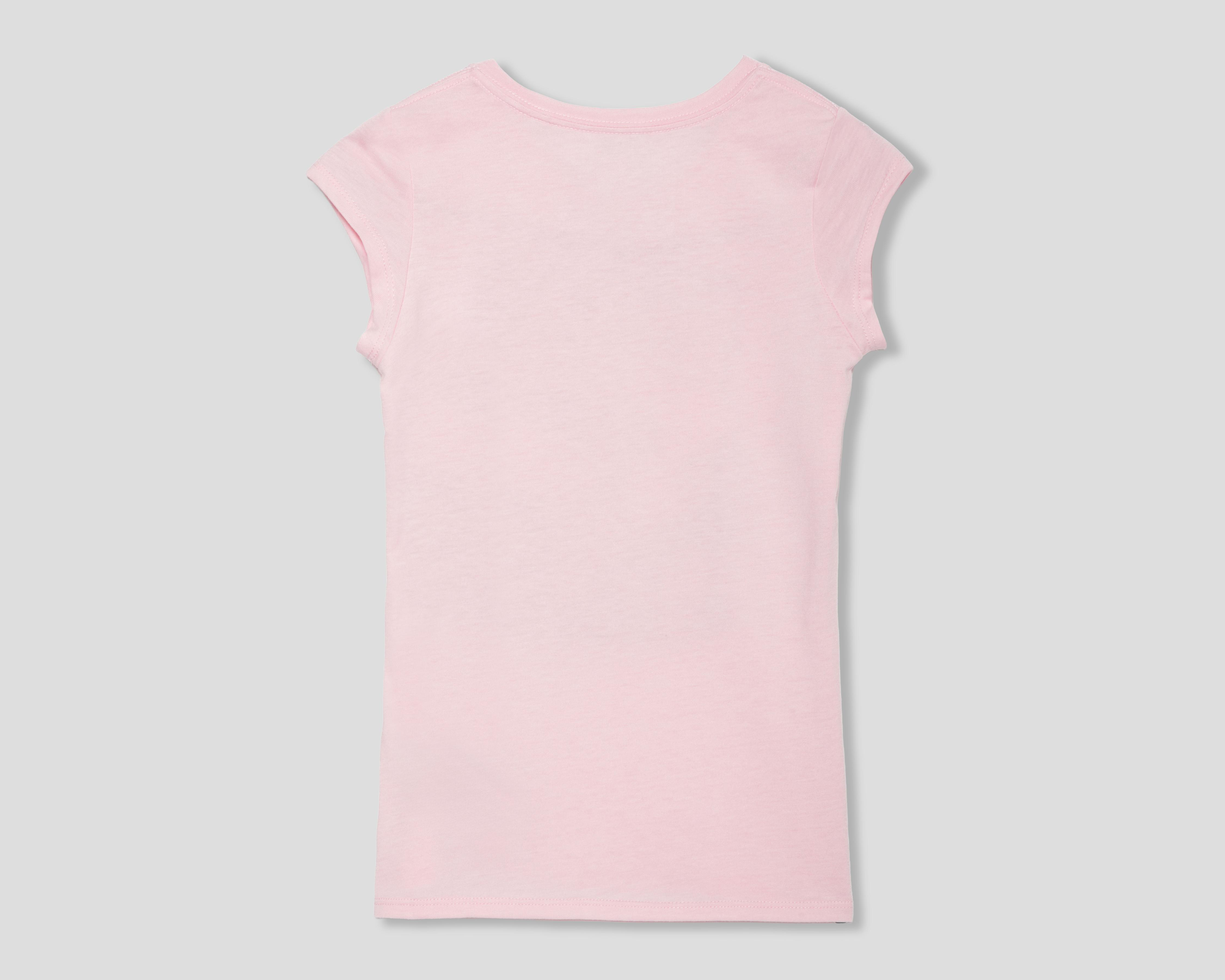 Foto 3 pulgar | Playera de Cuello Redondo Rosa Levi's para Niña