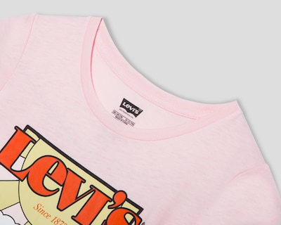 Foto 3 | Playera de Cuello Redondo Rosa Levi's para Niña