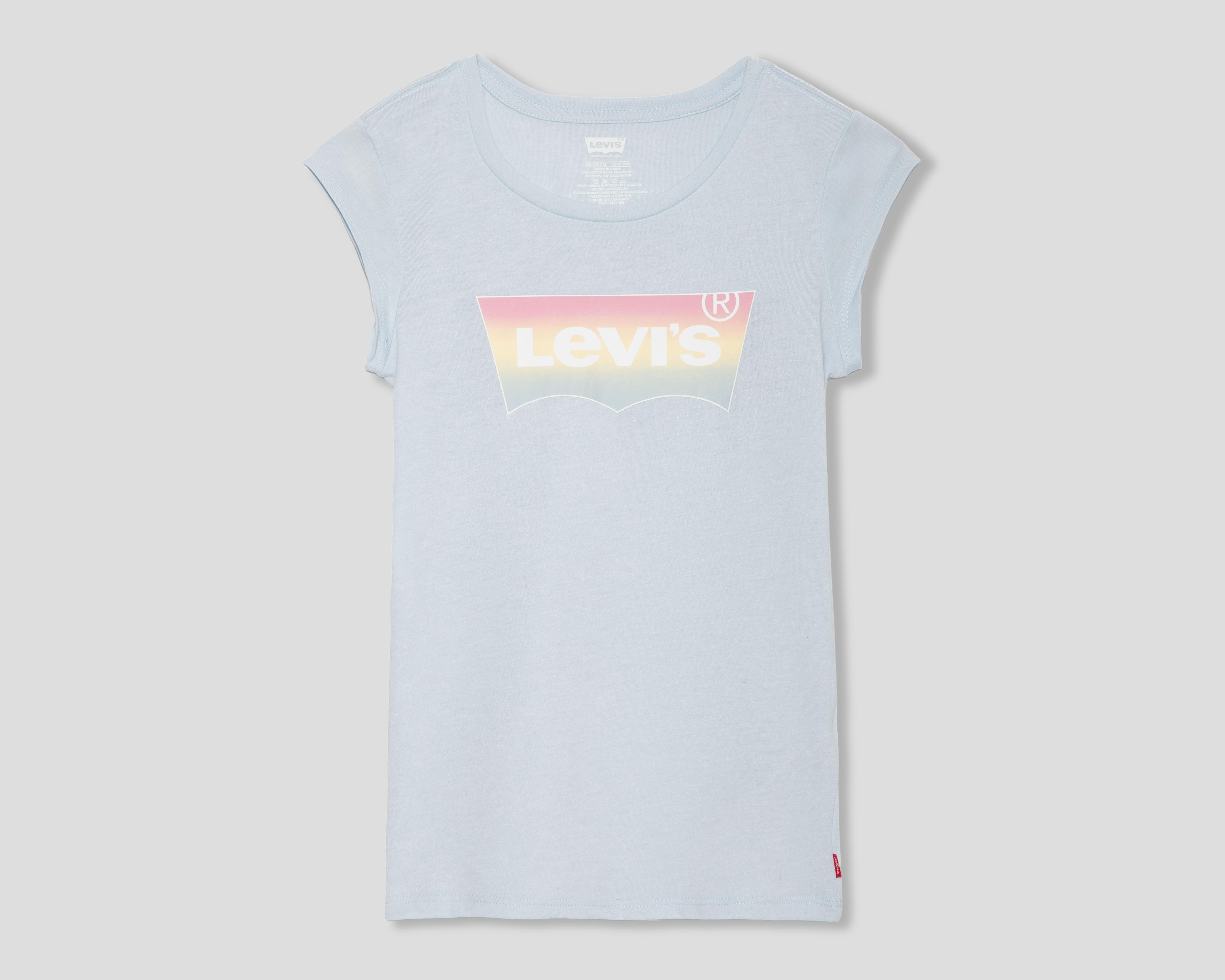 Playera de Cuello Redondo Azul Levi's Juvenil