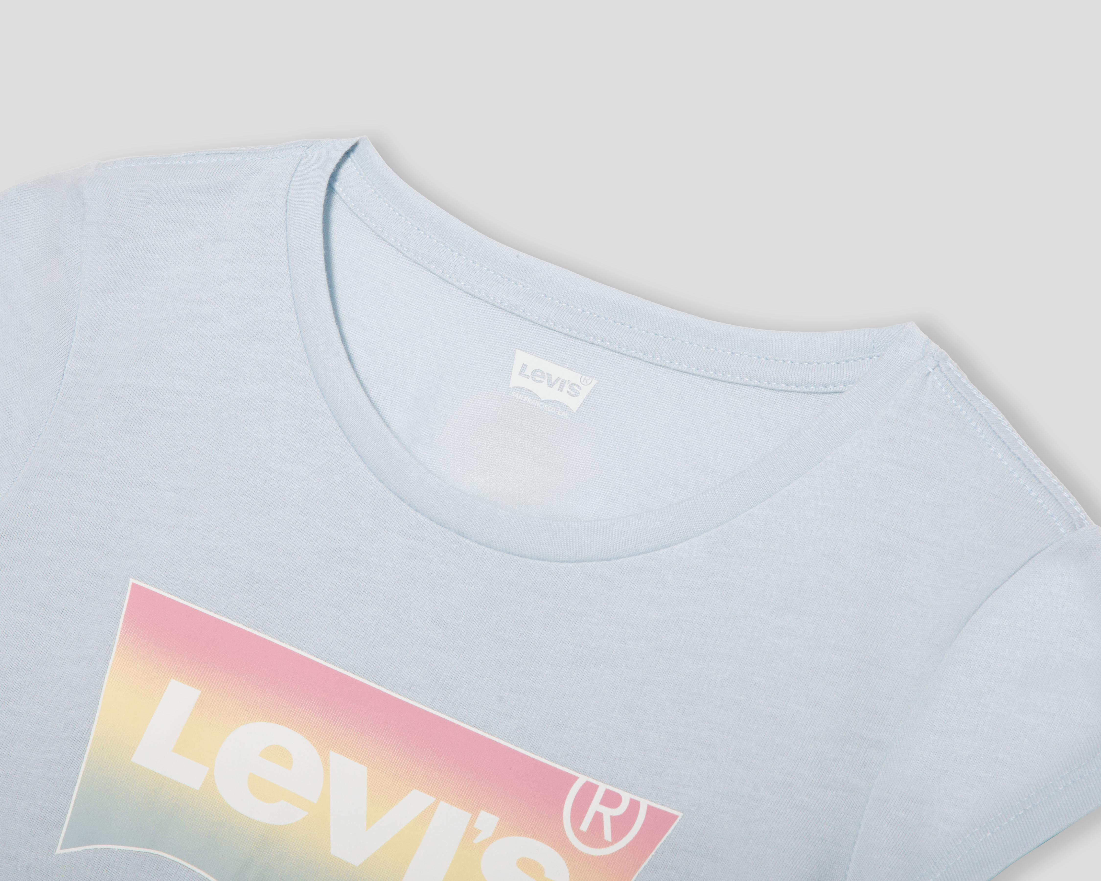 Foto 3 | Playera de Cuello Redondo Azul Levi's Juvenil