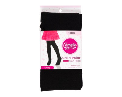Foto 4 | Mallas Negras para Niña Lisas