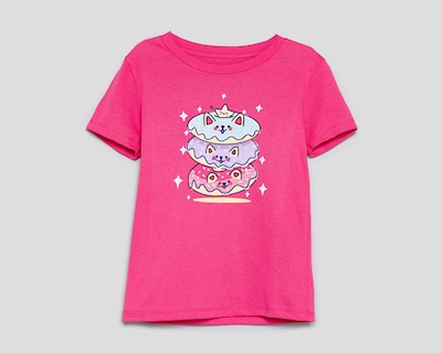 Foto 1 | Playera de Cuello Redondo Rosa Action Gear para Niña
