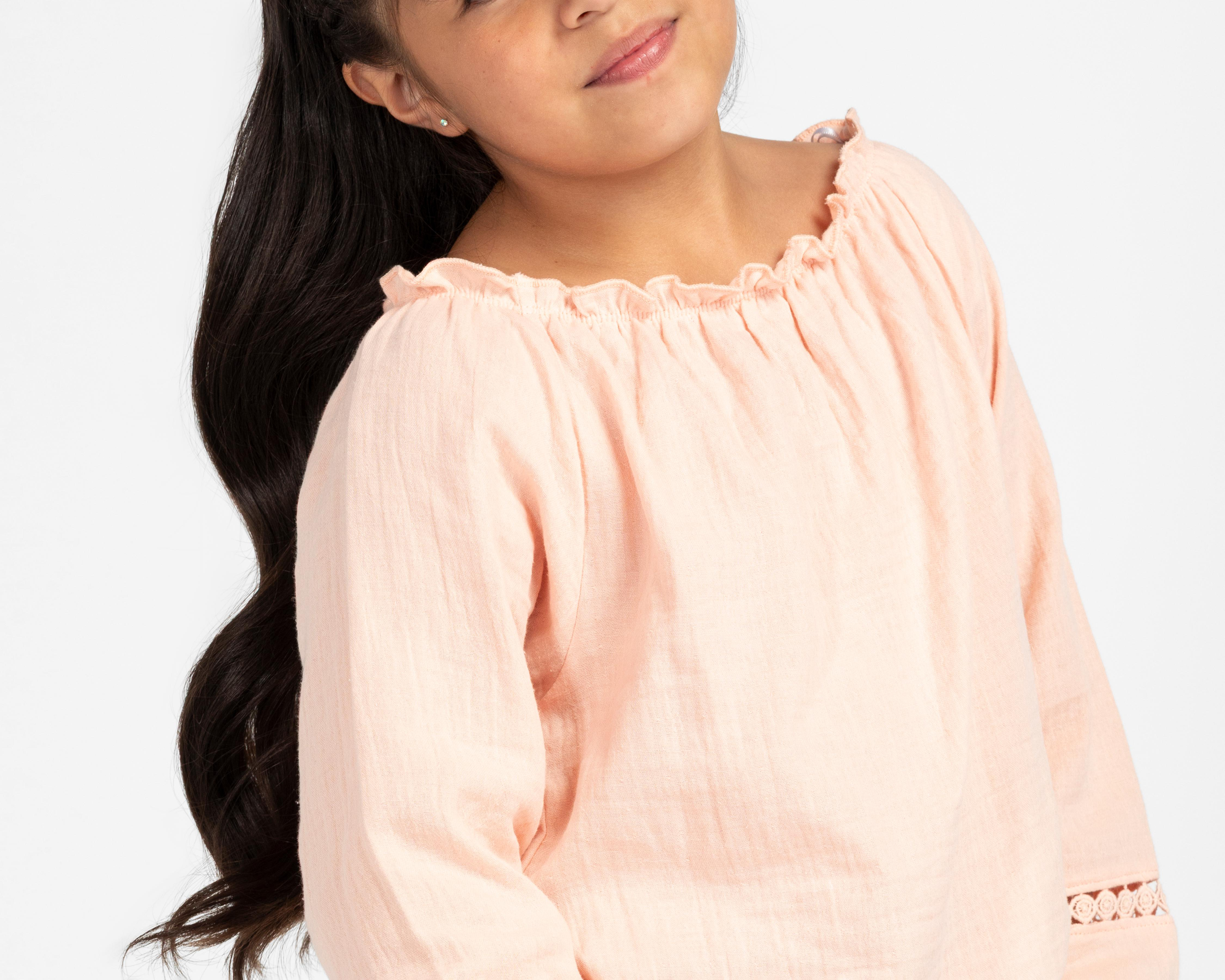 Foto 5 pulgar | Blusa Manga Larga Rosa Koko Noko para Niña