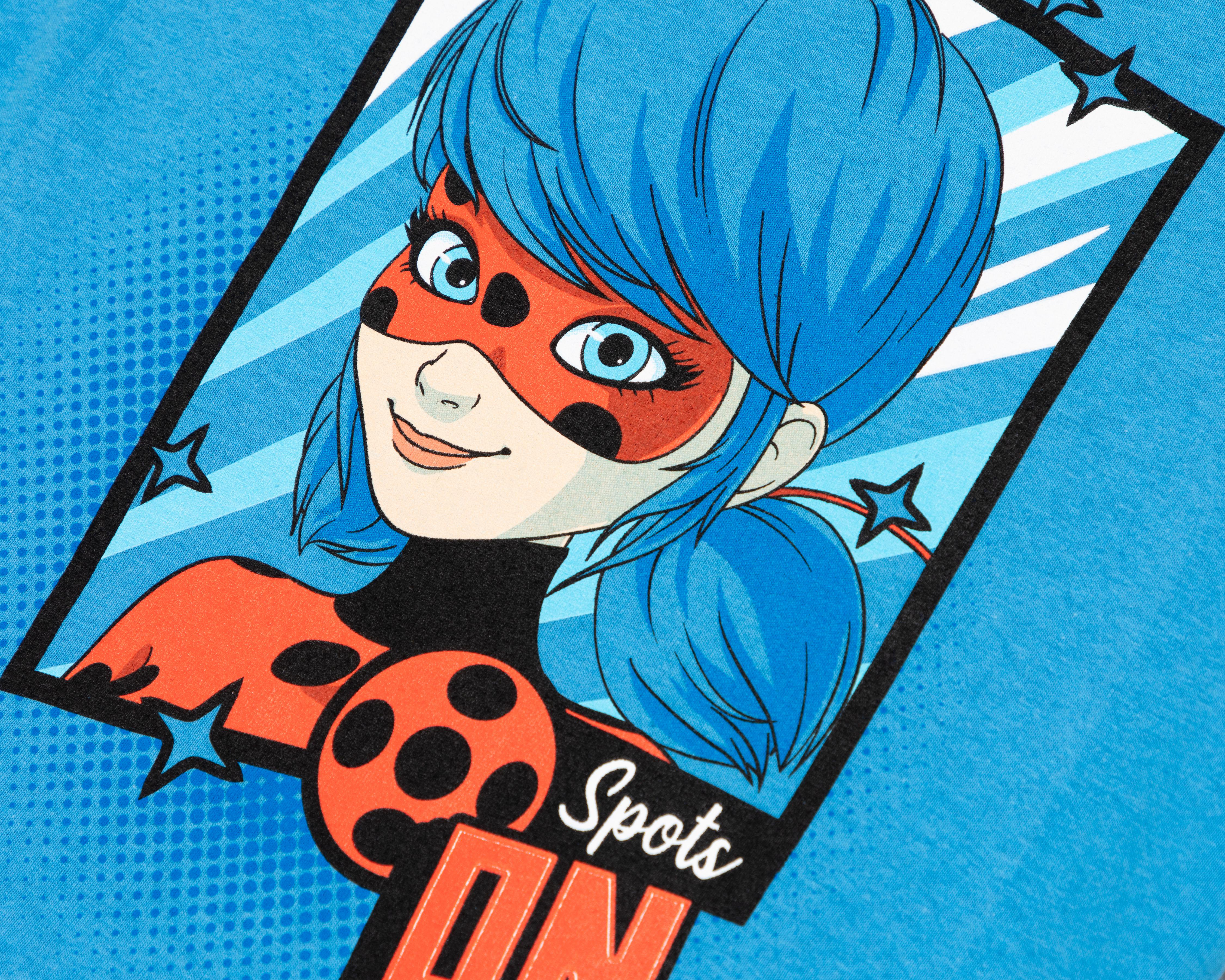 Foto 4 pulgar | Playera Miraculous Manga Corta Estampada para Niña