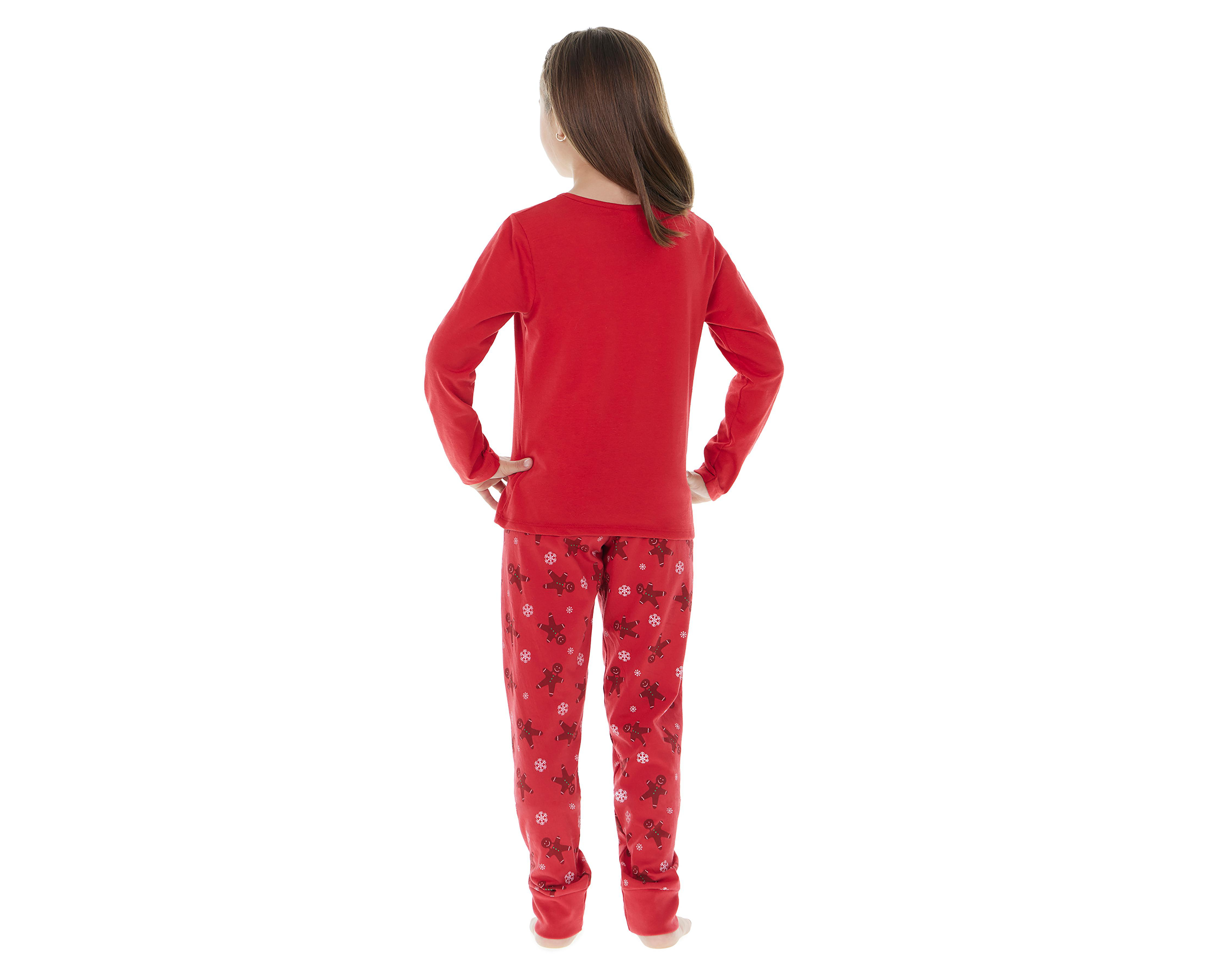 Foto 4 | Pijama Navideña Optima Estampada para Niña