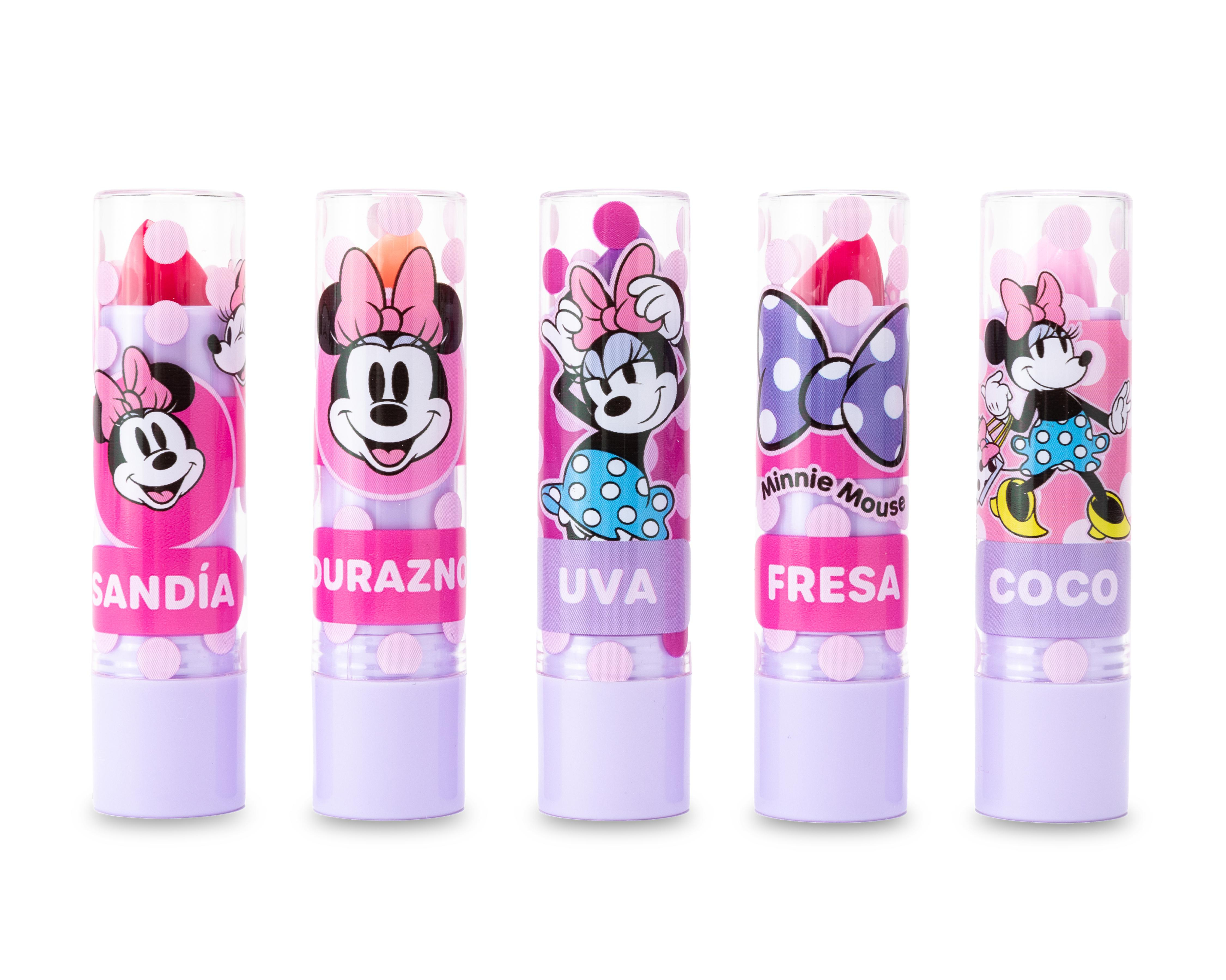 Foto 2 pulgar | Protector Labial Disney Minnie Mouse 5 Piezas