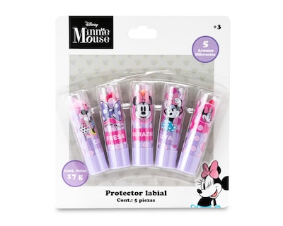 Foto 4 | Protector Labial Disney Minnie Mouse 5 Piezas