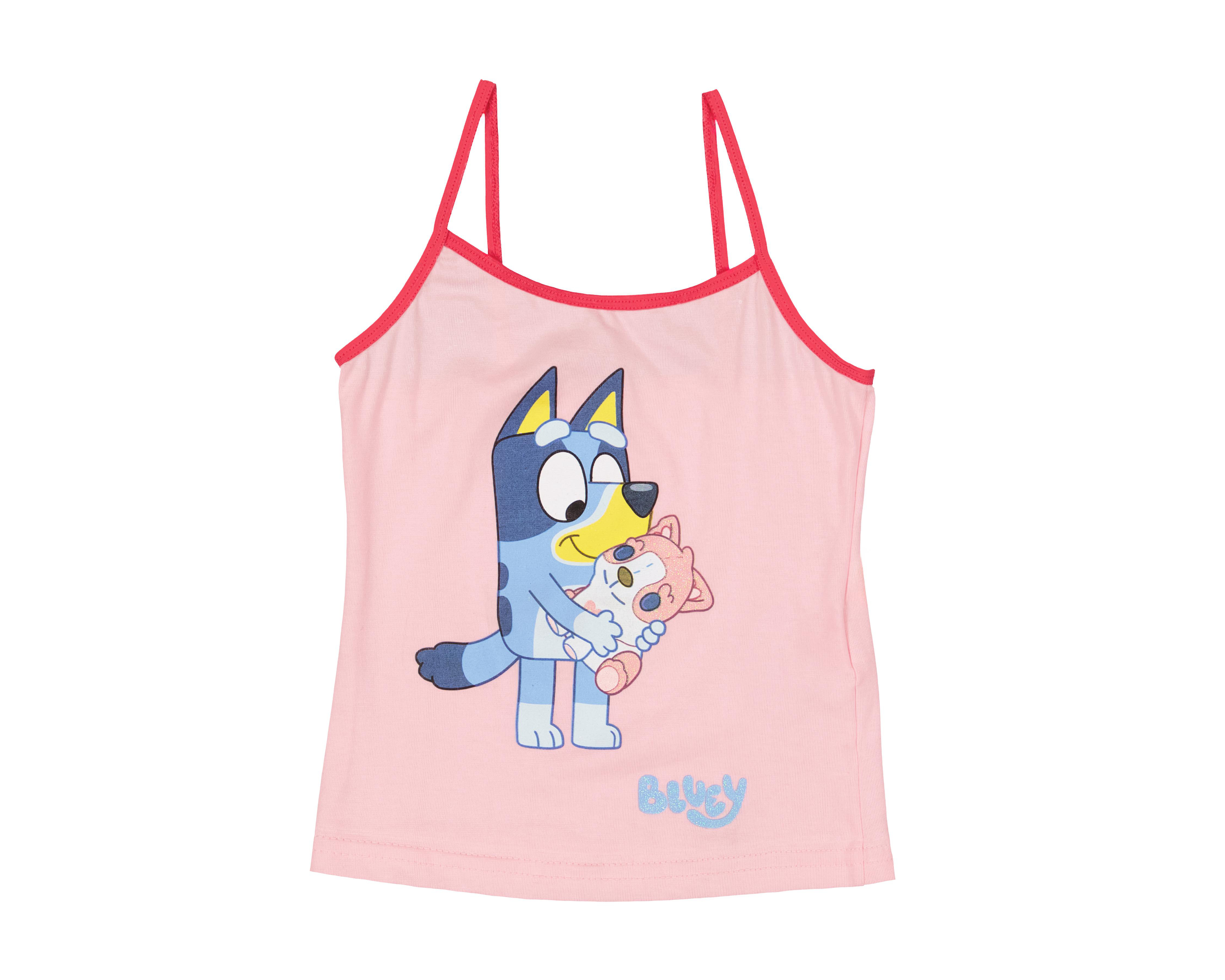 Foto 4 pulgar | Camiseta Interior y Bóxer Bluey para Niña 2 Piezas