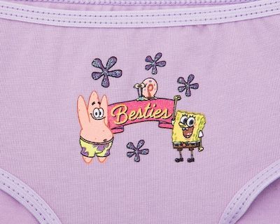 Foto 3 | Pantaleta Bob Esponja para Niña 5 Piezas