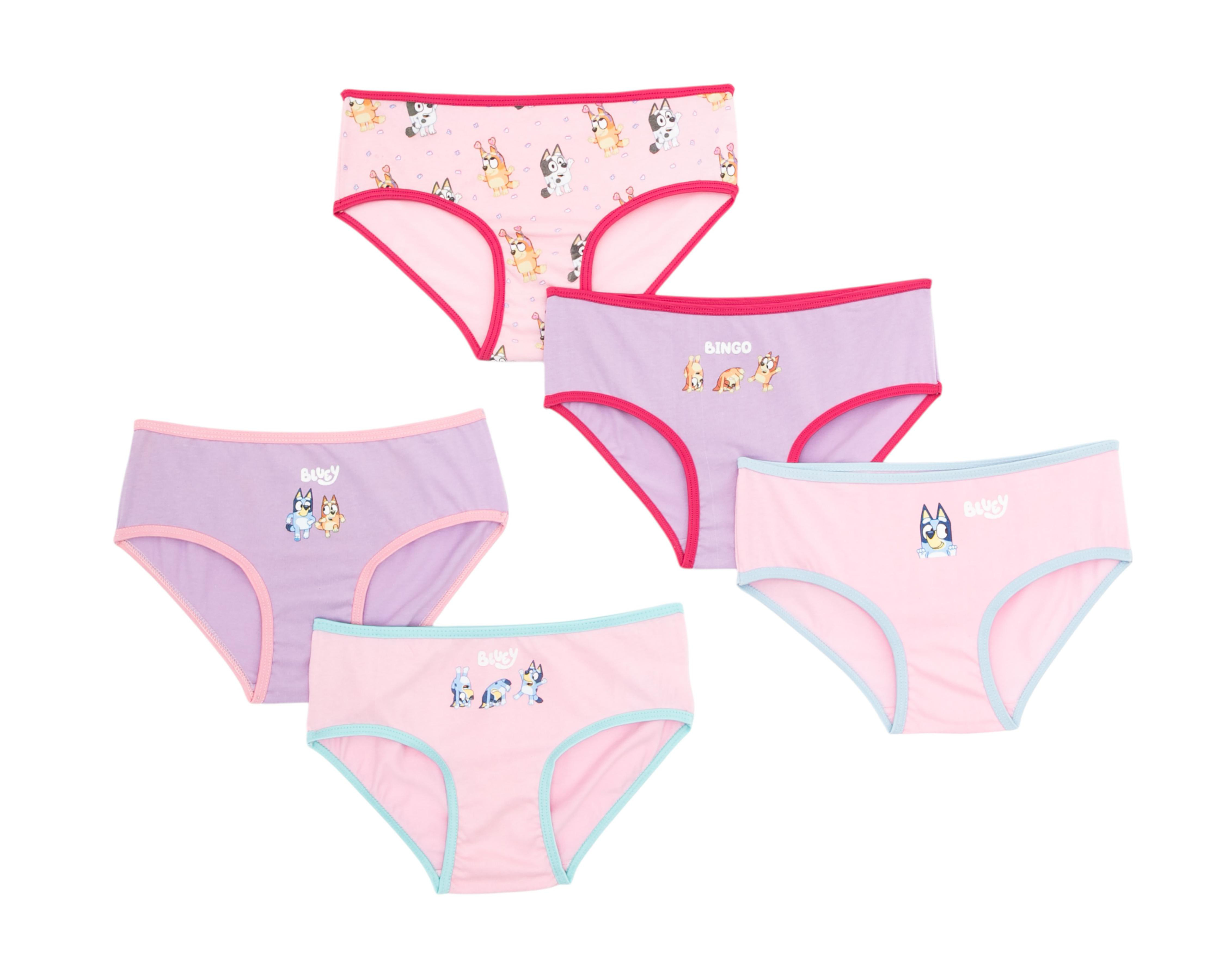 Foto 1 | Pantaleta Bluey para Niña 5 Piezas