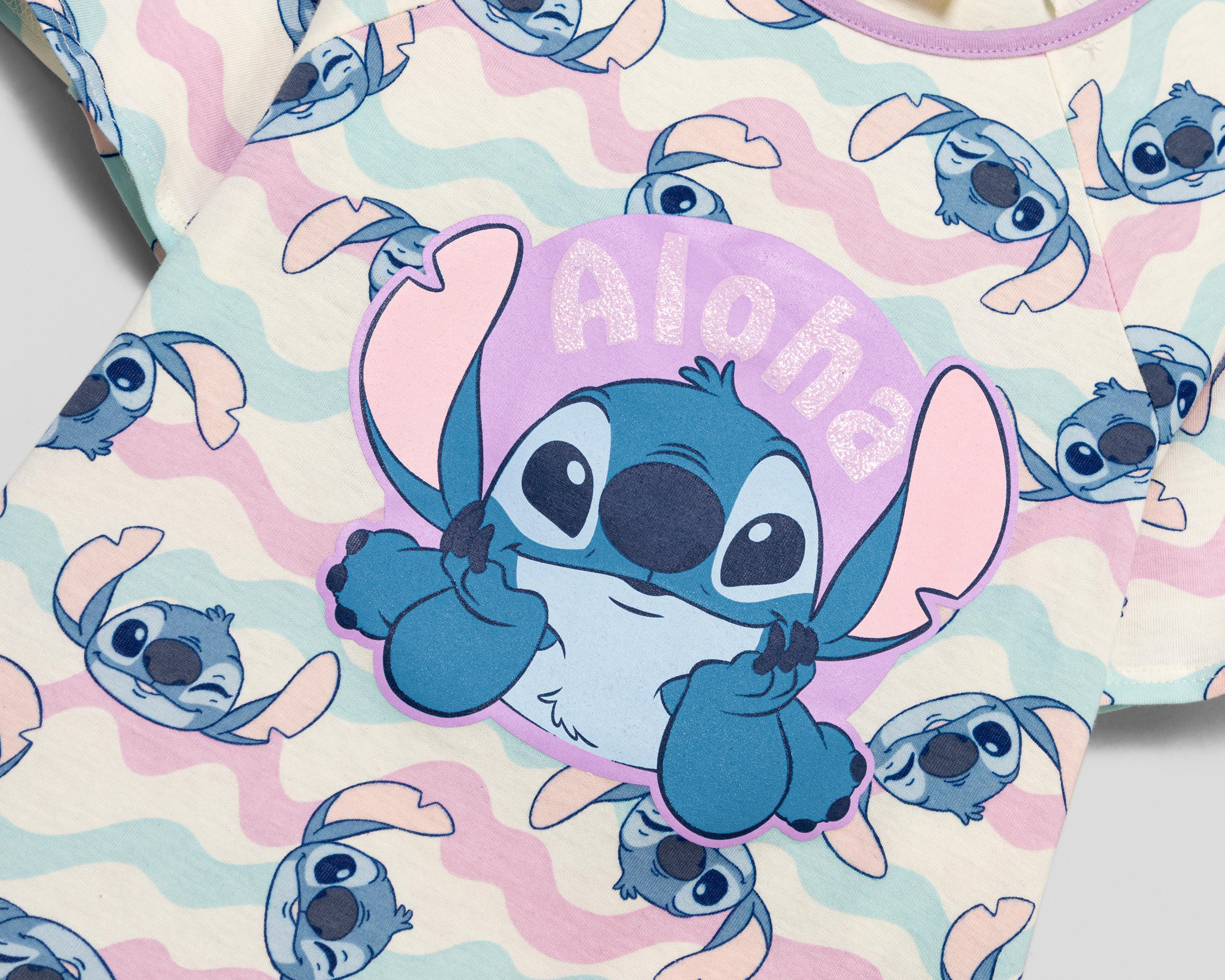 Foto 3 | Pijama para Niña Stitch Disney