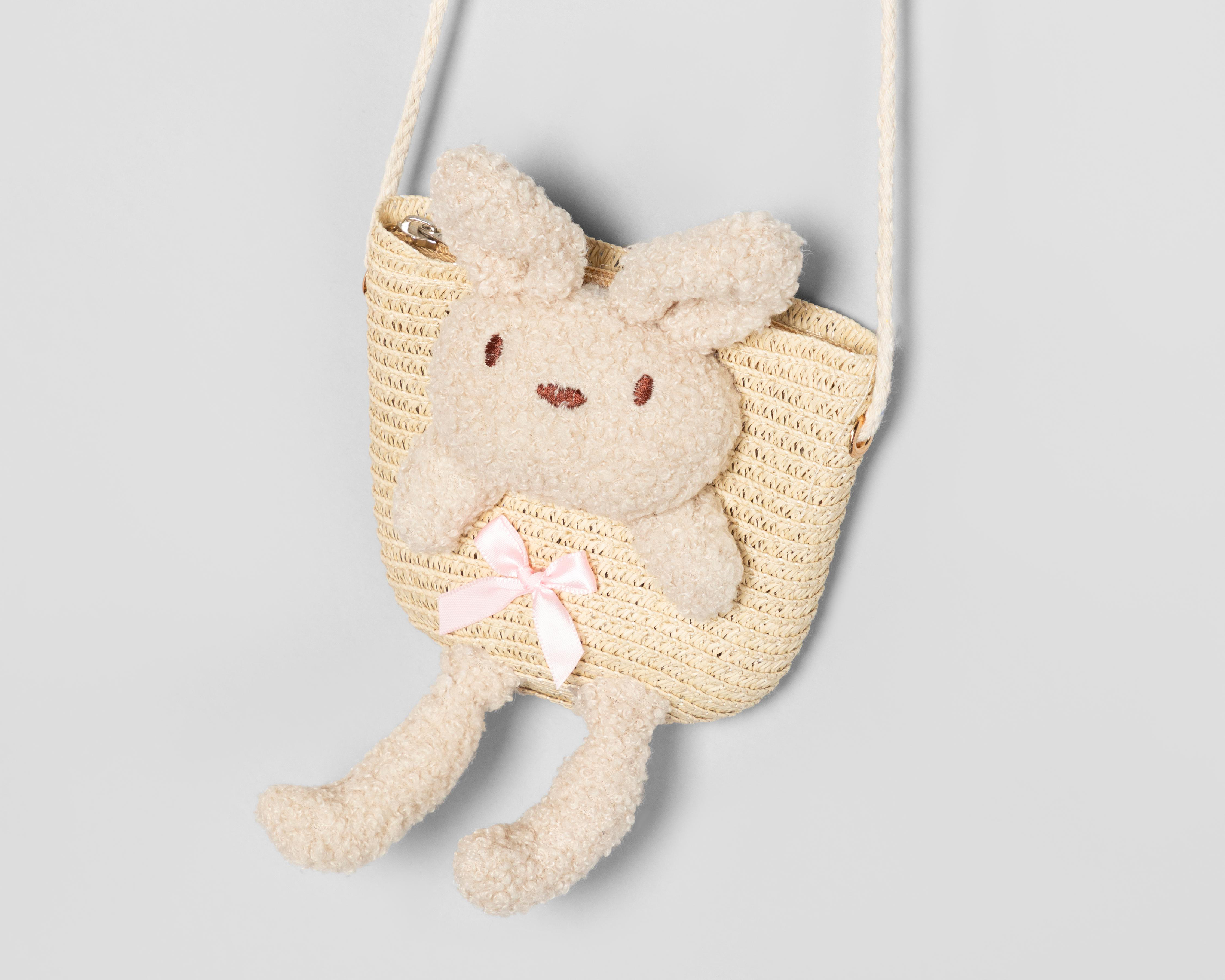 Foto 5 pulgar | Vestido Rosa Refill para Niña con Bolsa