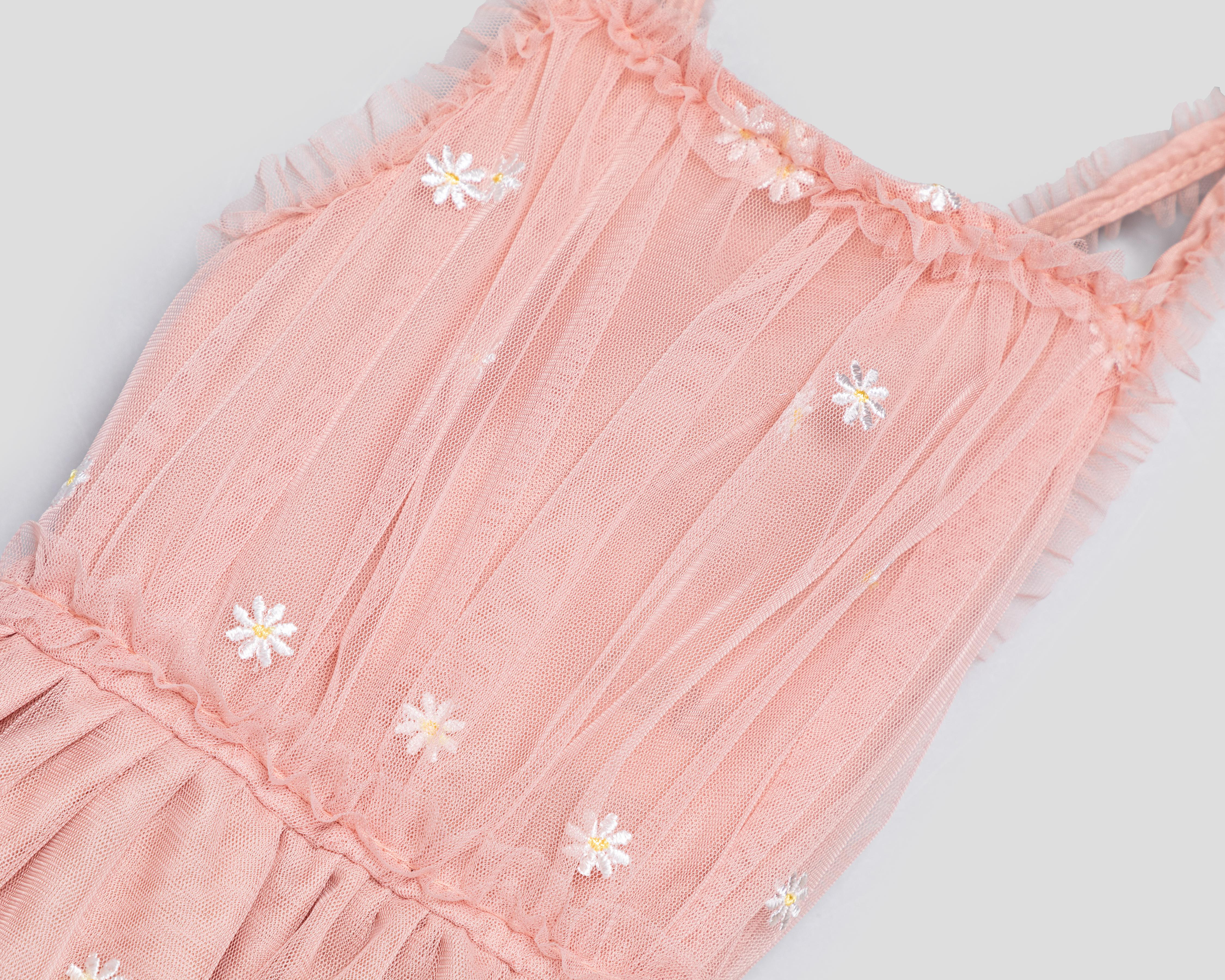 Foto 4 pulgar | Vestido Rosa Refill para Niña con Tiara