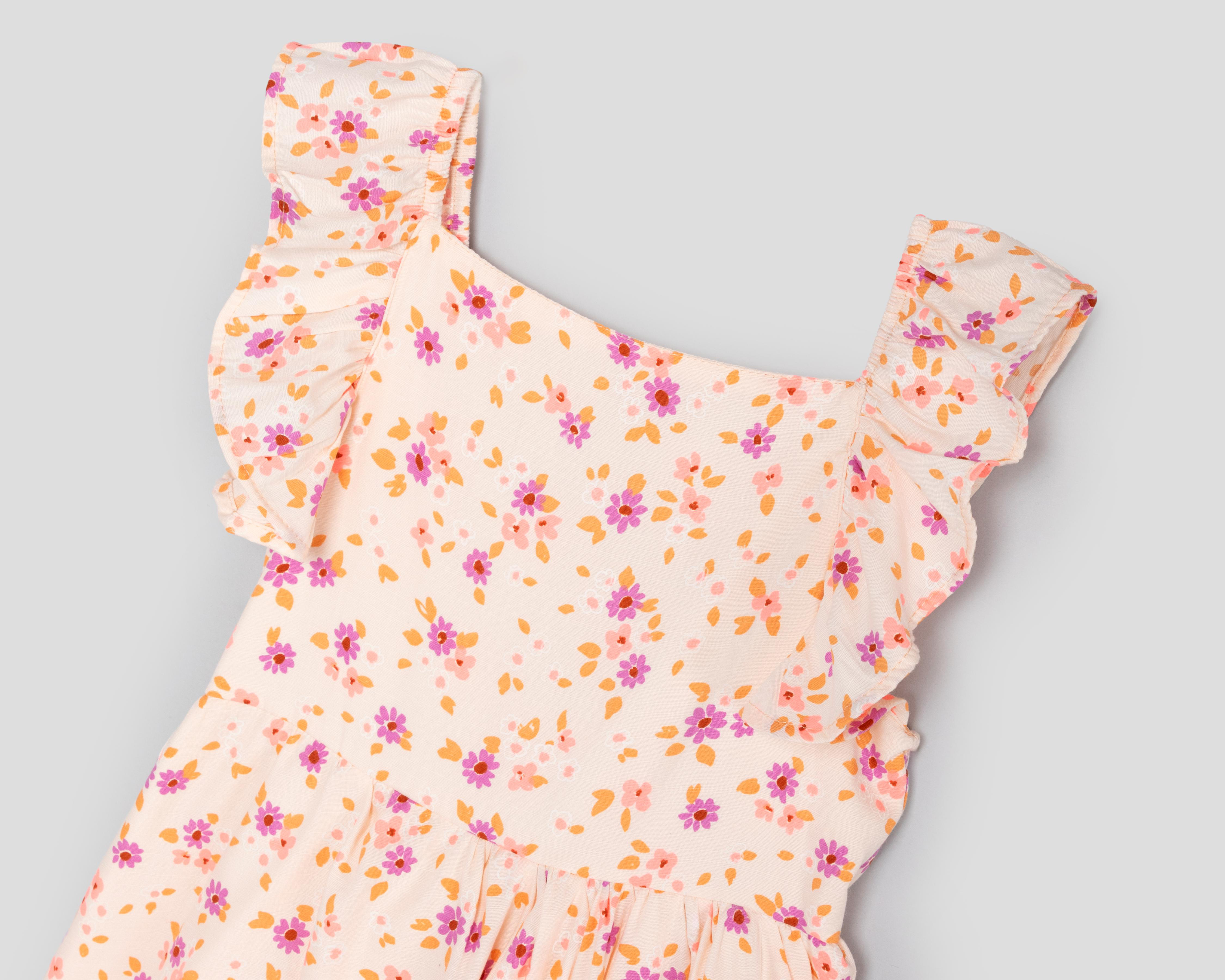 Foto 4 pulgar | Vestido Rosa Refill para Niña con Bolsa