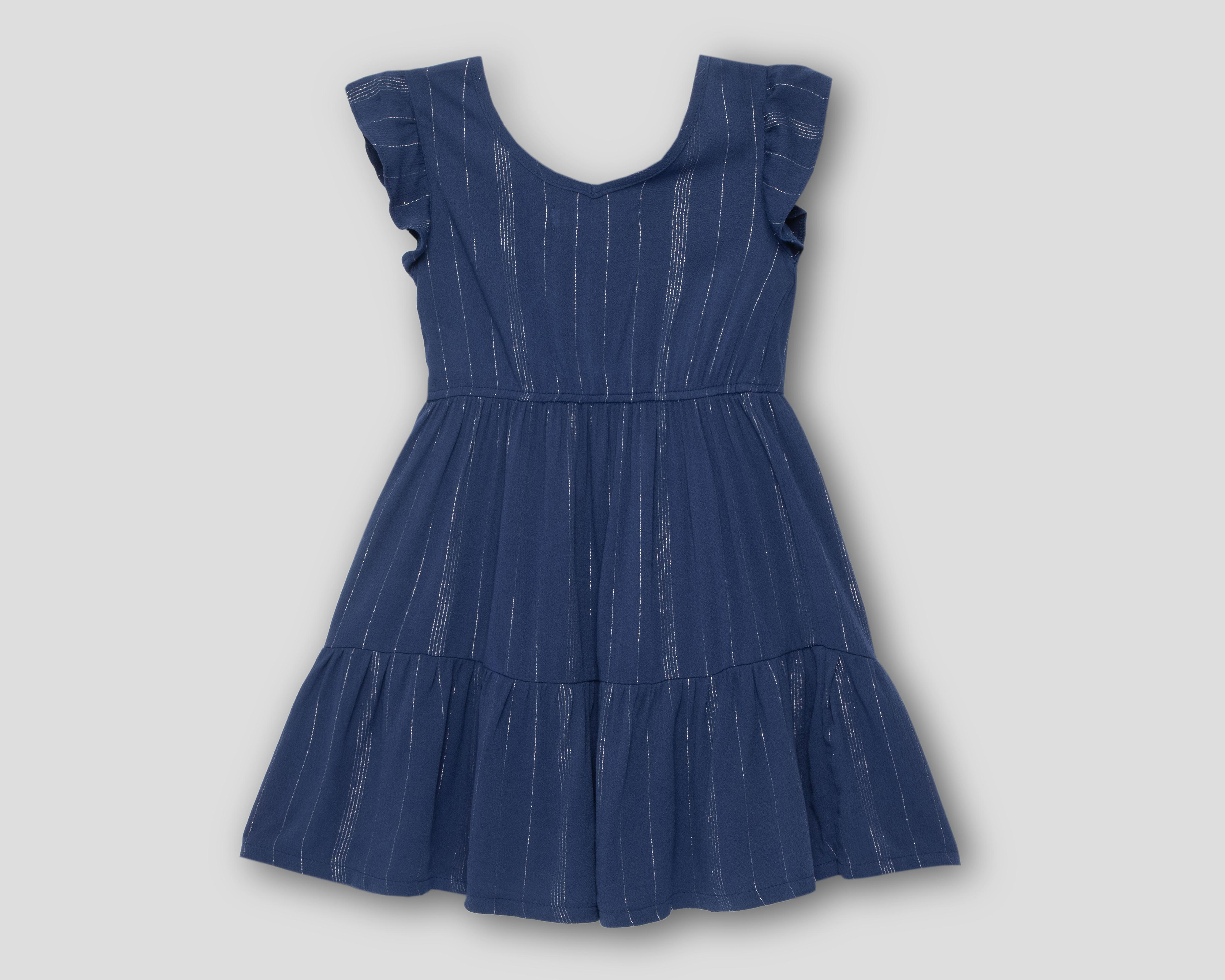 Foto 3 pulgar | Vestido Azul Refill para Niña