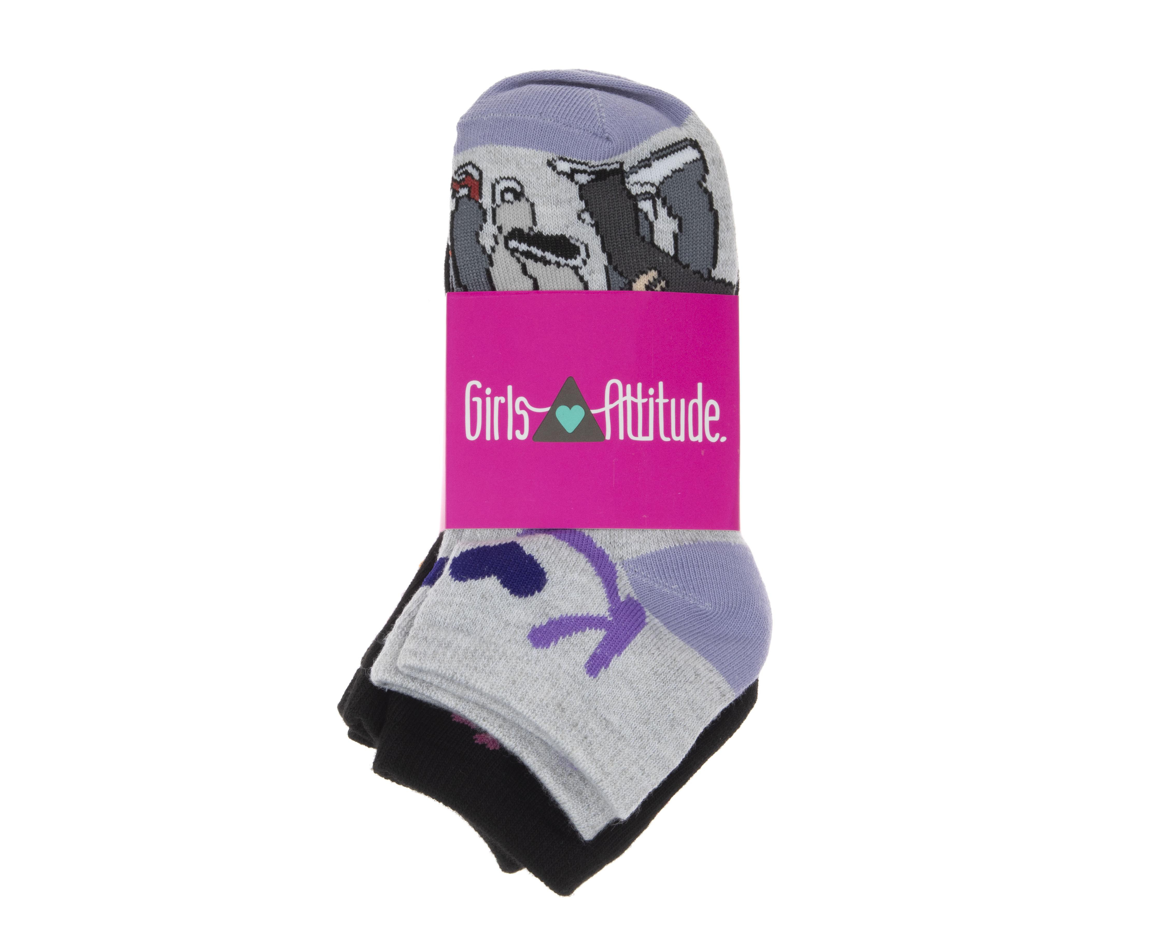 Foto 4 pulgar | Calcetas Cortas Girls Attitude para Niña 6 Pares