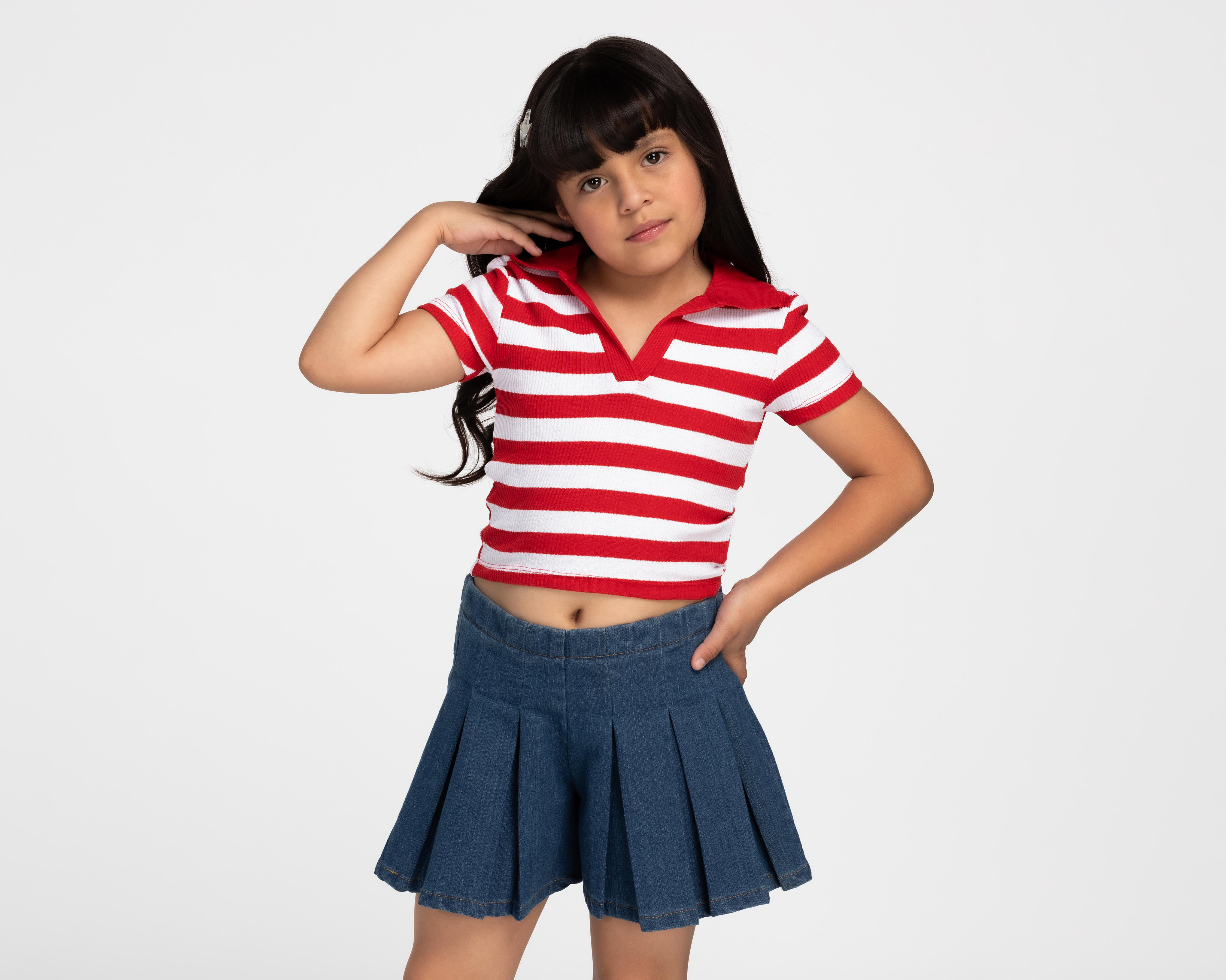 Foto 2 pulgar | Playera Polo Refill para Niña