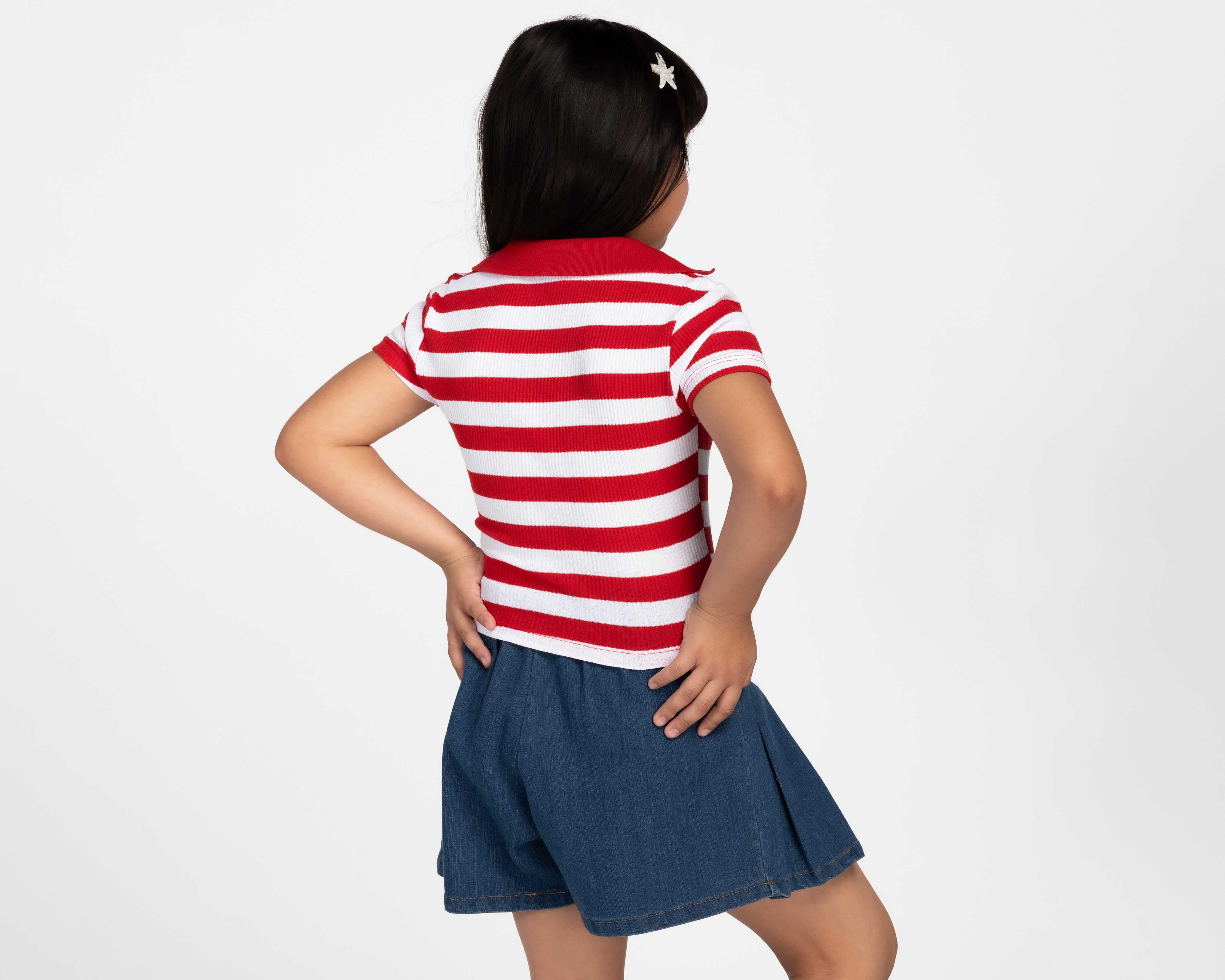 Foto 4 pulgar | Playera Polo Refill para Niña