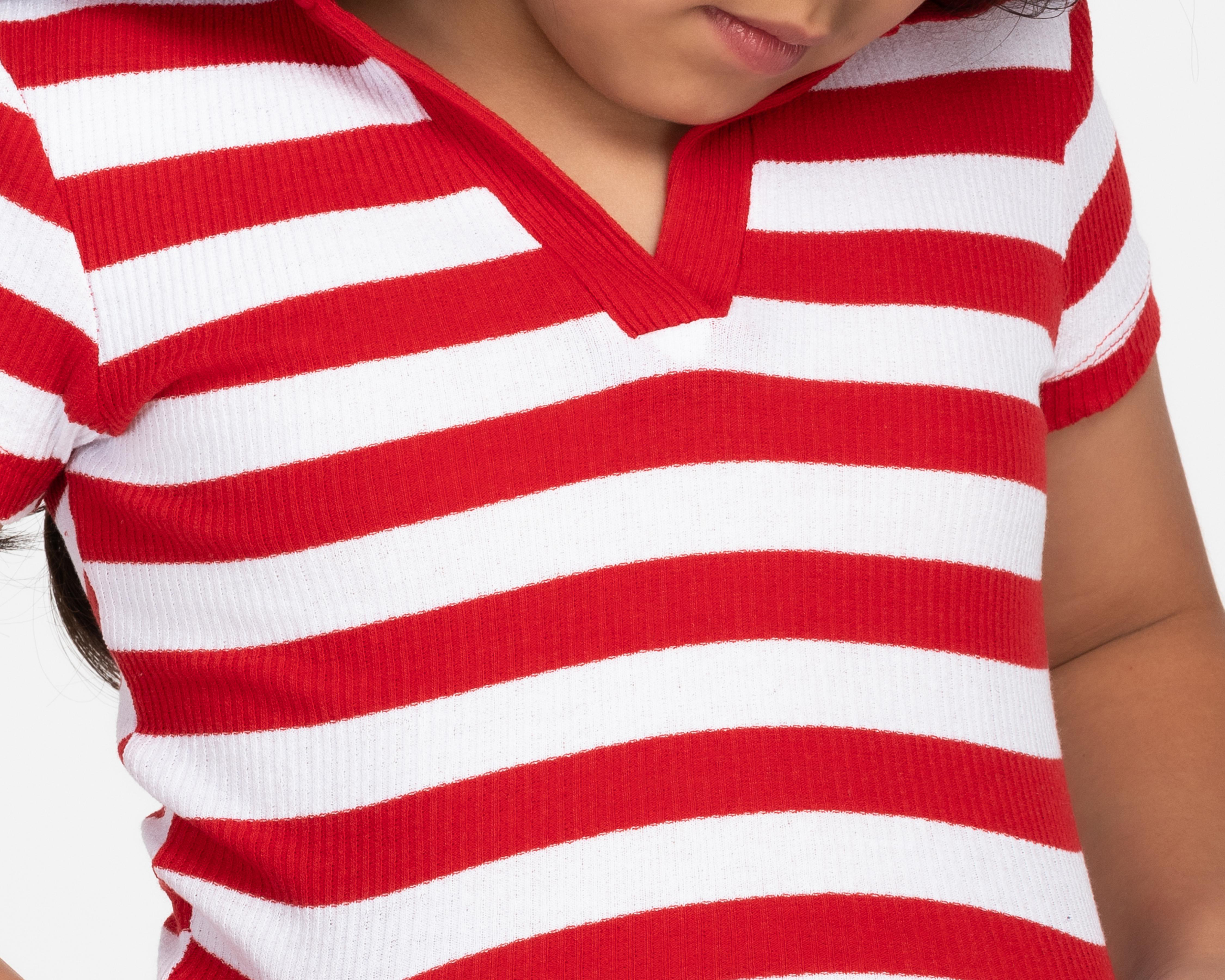 Foto 5 pulgar | Playera Polo Refill para Niña