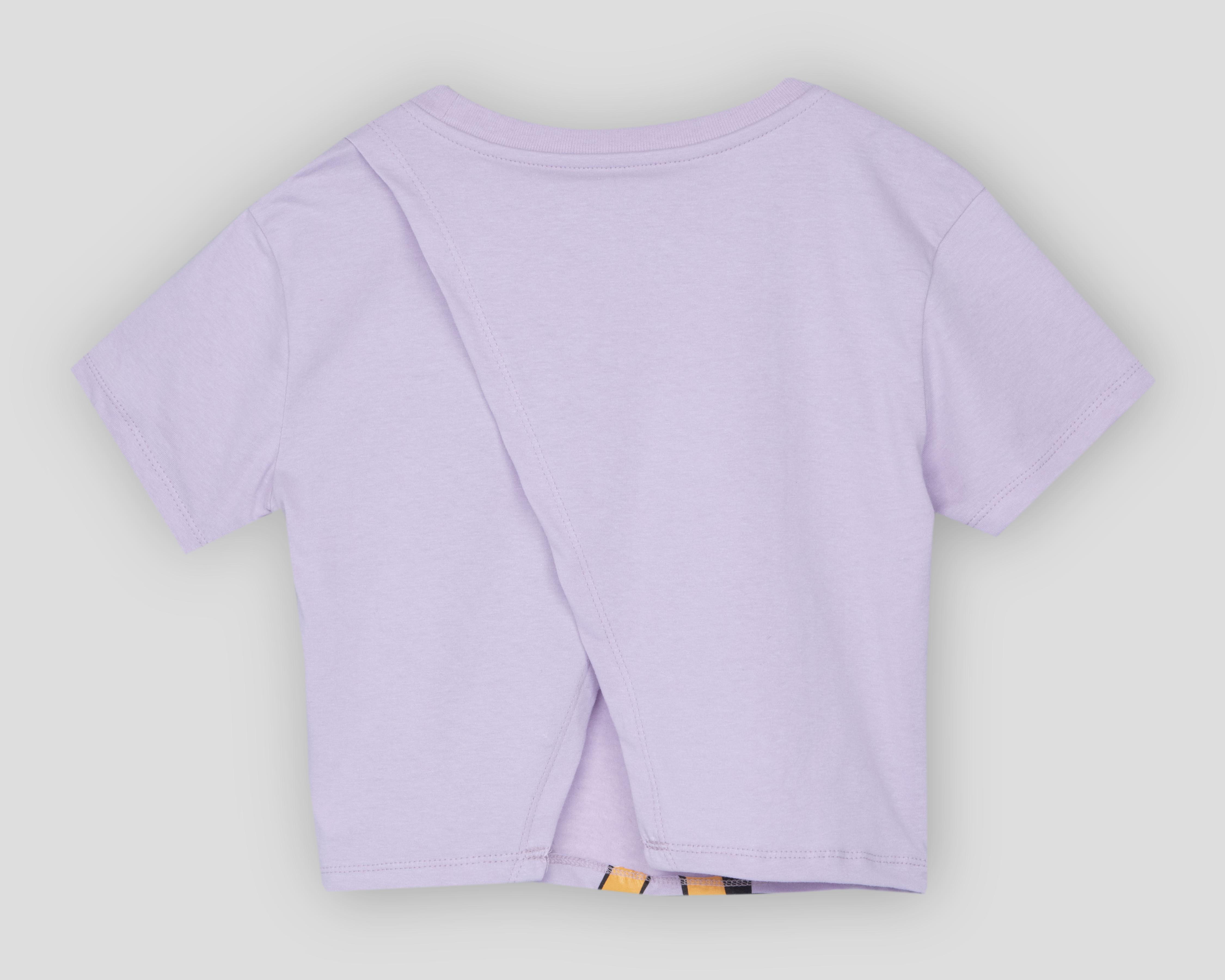 Foto 3 pulgar | Playera Garfield Manga Corta para Niña