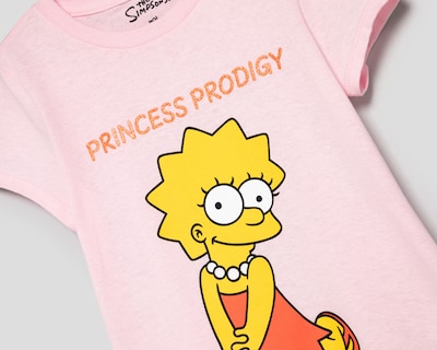Foto 3 | Playera Los Simpsons Disney para Niña