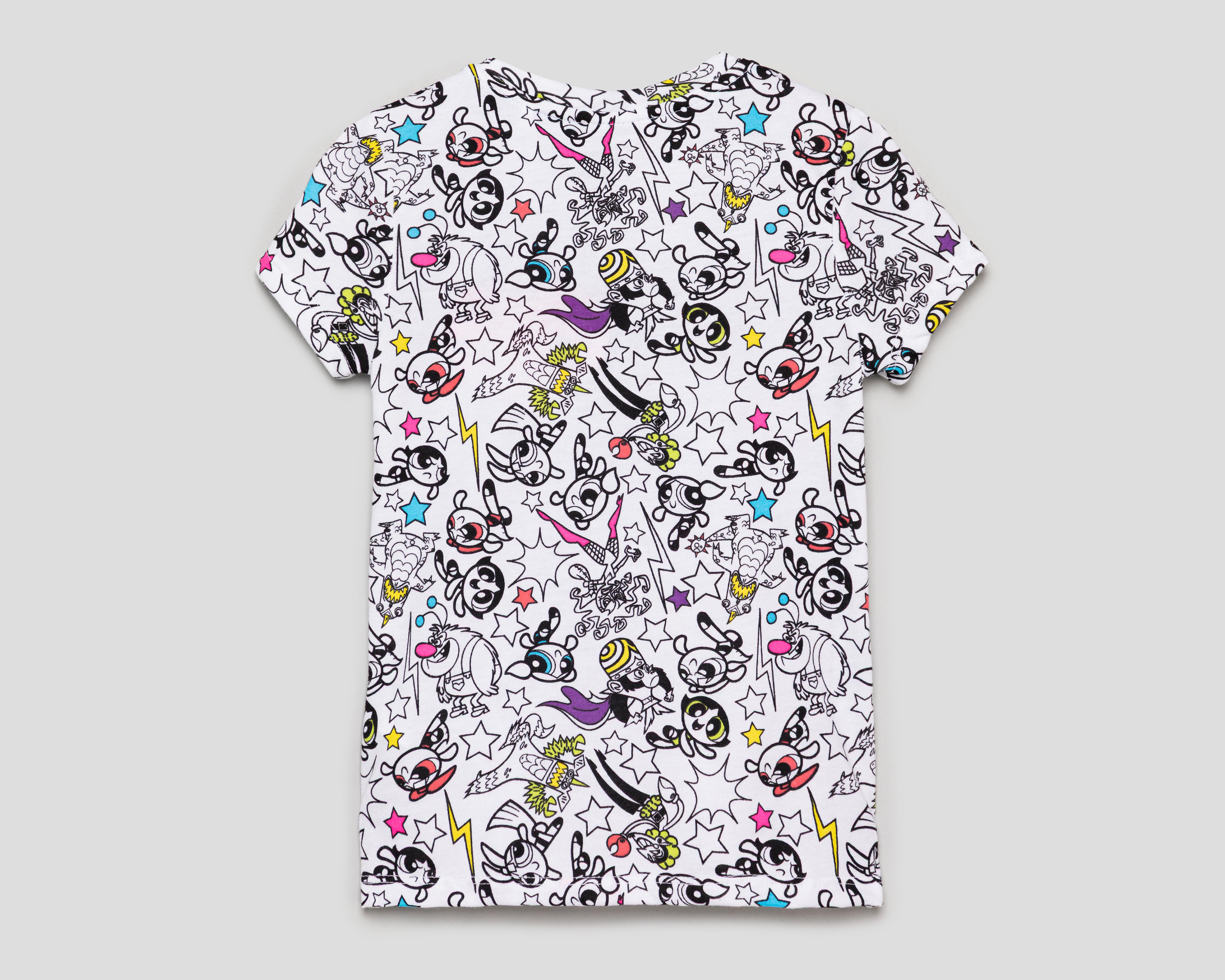 Foto 3 pulgar | Playera Las Chicas Superpoderosas Manga Corta para Niña