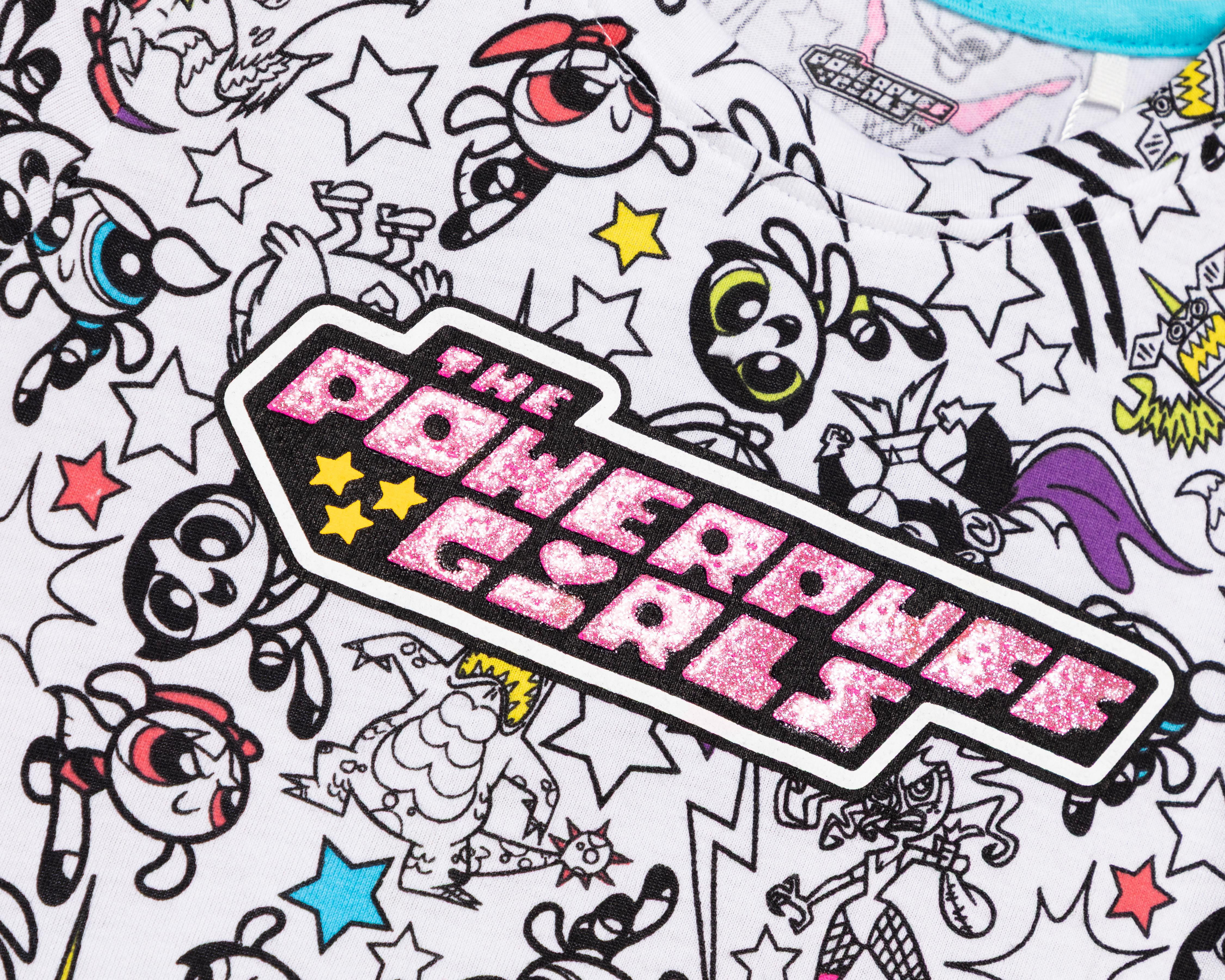 Foto 4 pulgar | Playera Las Chicas Superpoderosas Manga Corta para Niña