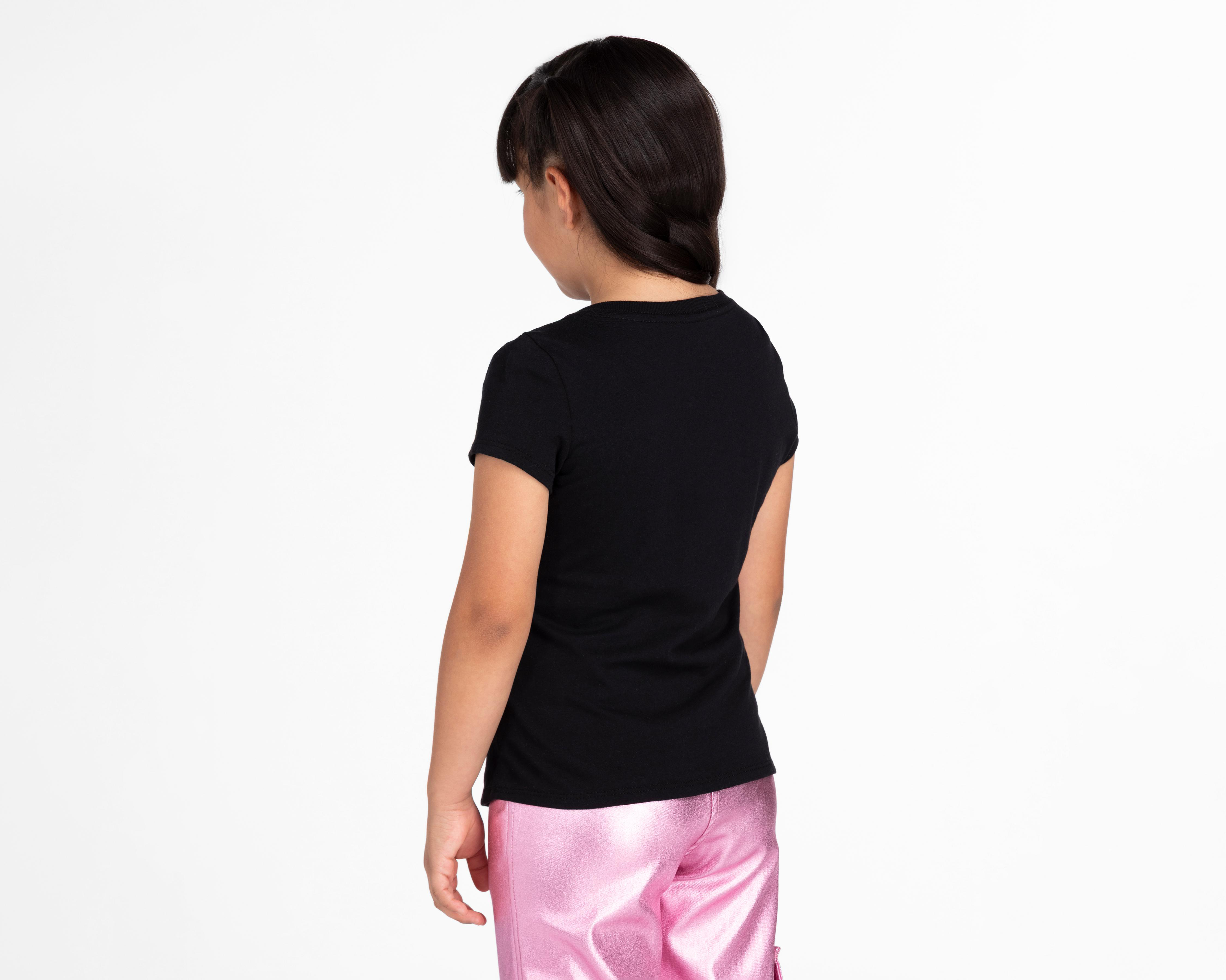 Foto 4 pulgar | Playera Disney Princesas Manga Corta Estampada para Niña