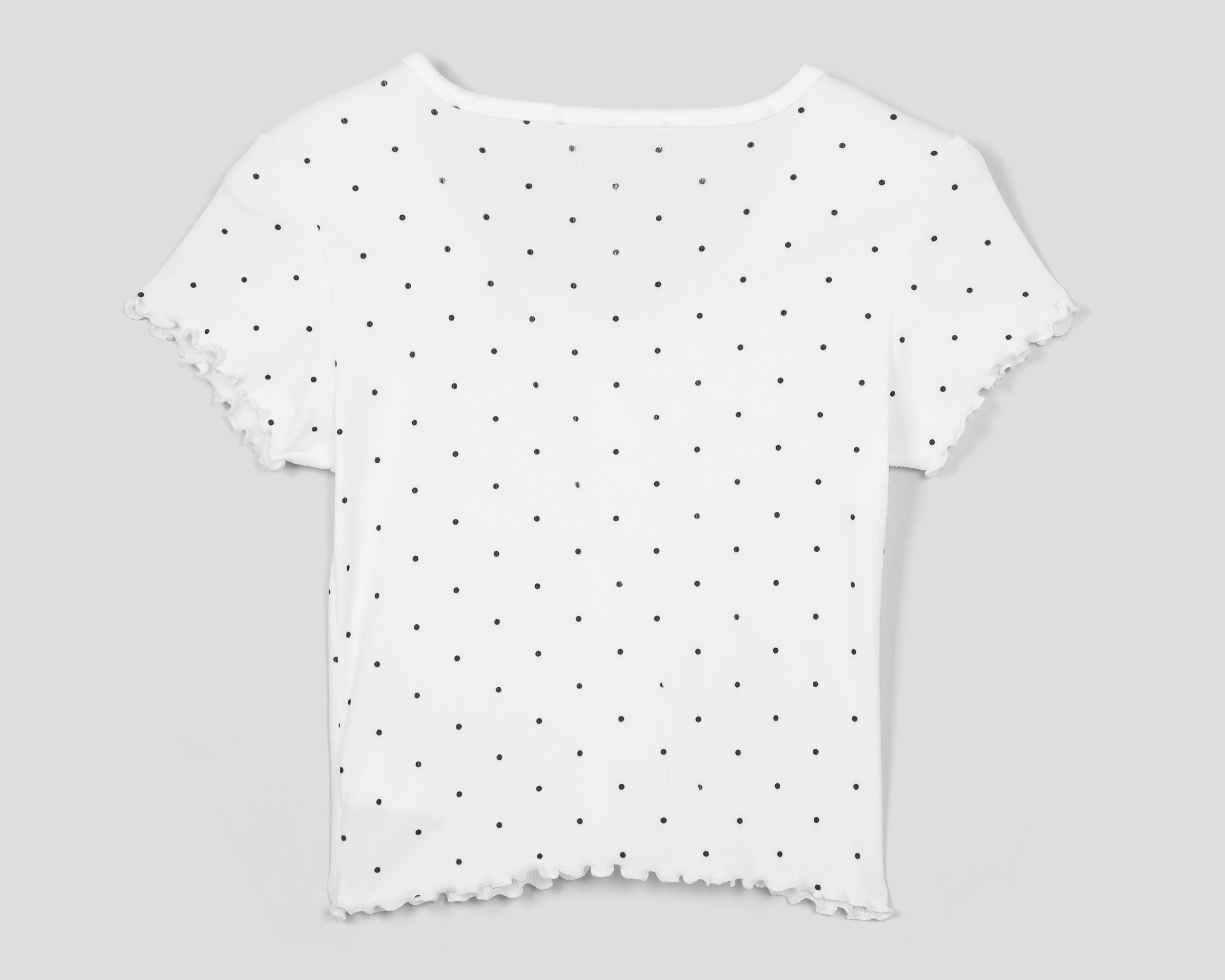 Foto 3 pulgar | Playera de Cuello Redondo Refill Blanca Juvenil