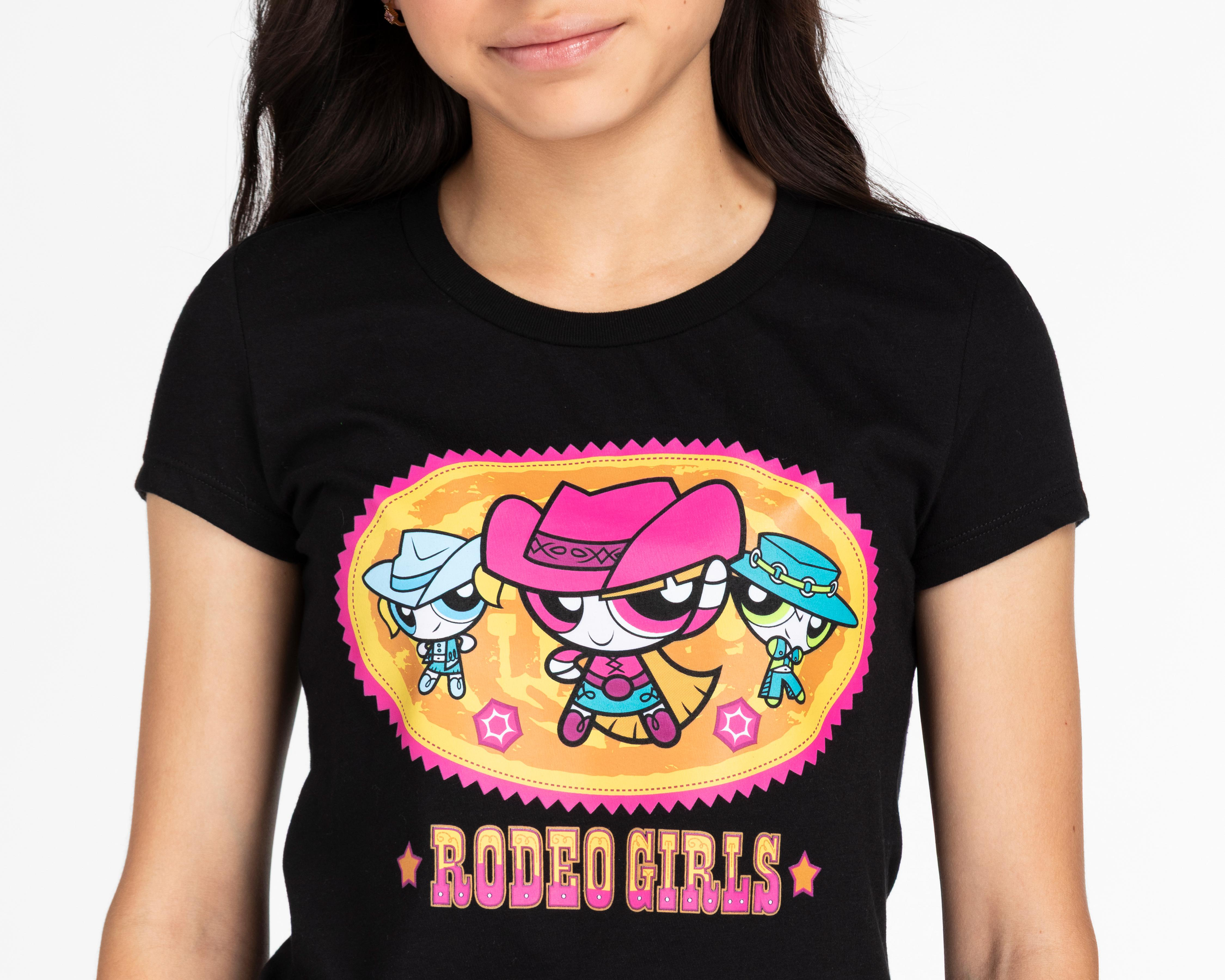 Foto 4 pulgar | Playera Las Chicas Superpoderosas Manga Corta Juvenil