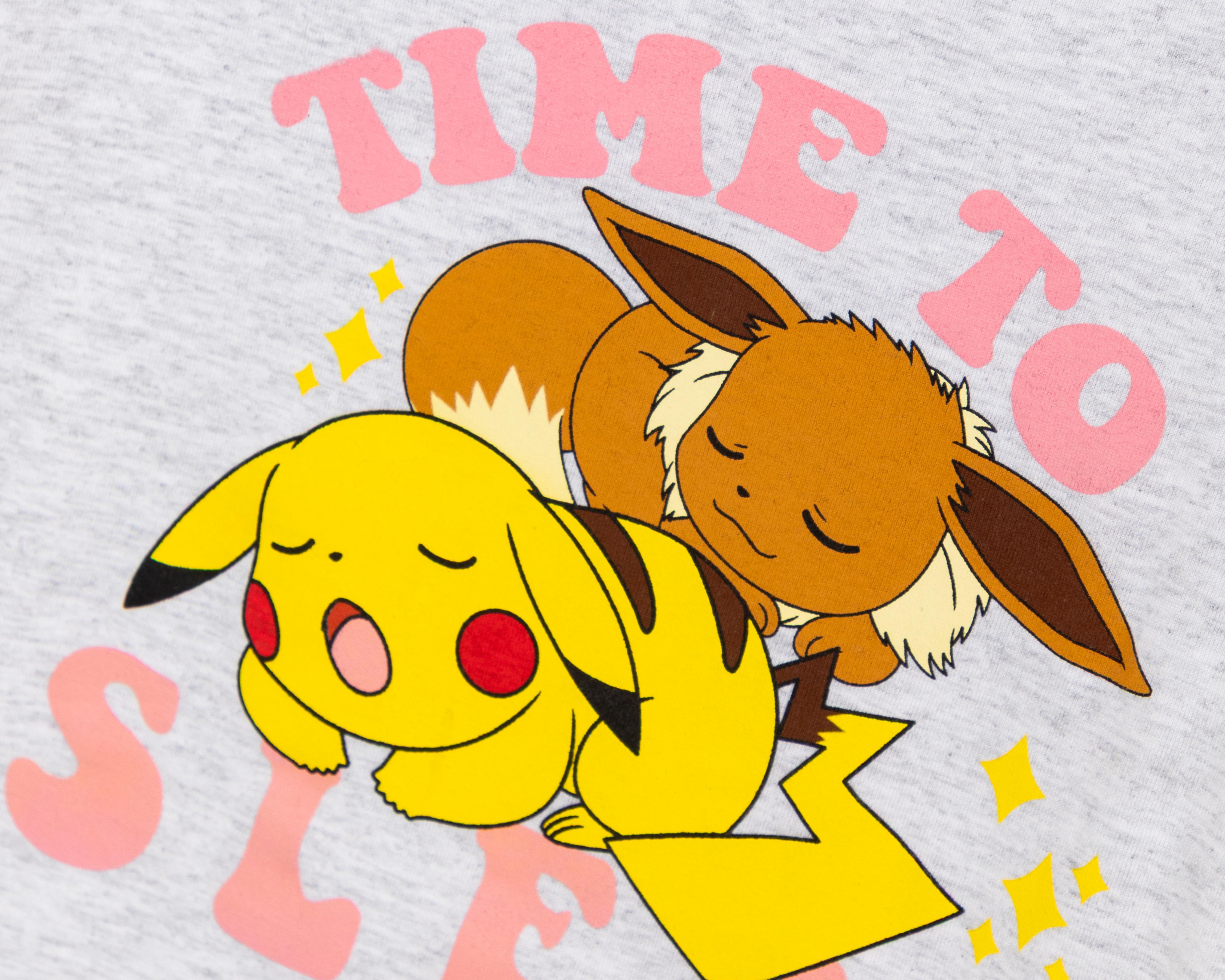 Foto 4 pulgar | Pijama para Niña Pokémon Estampada 2 Piezas