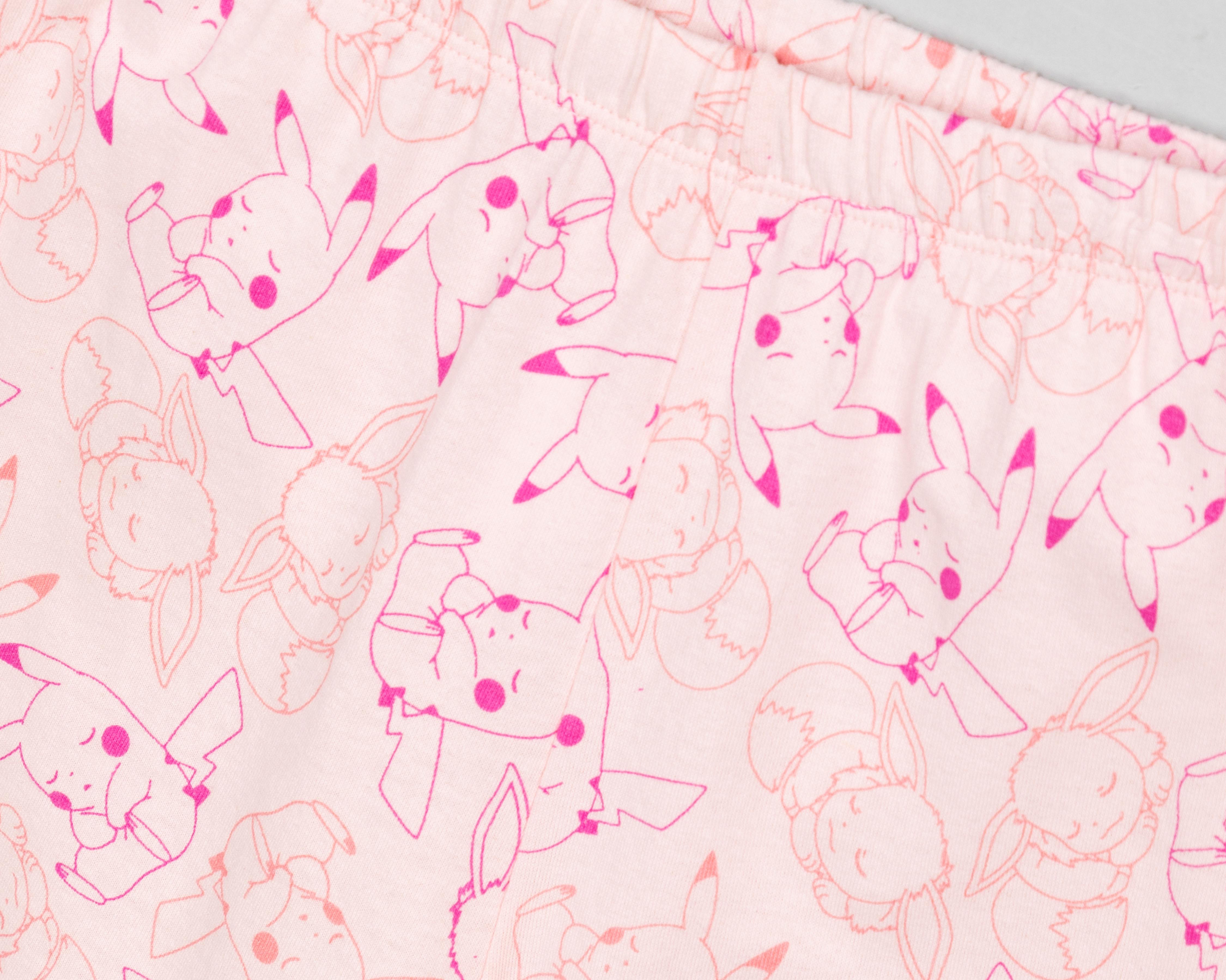 Foto 5 pulgar | Pijama para Niña Pokémon Estampada 2 Piezas