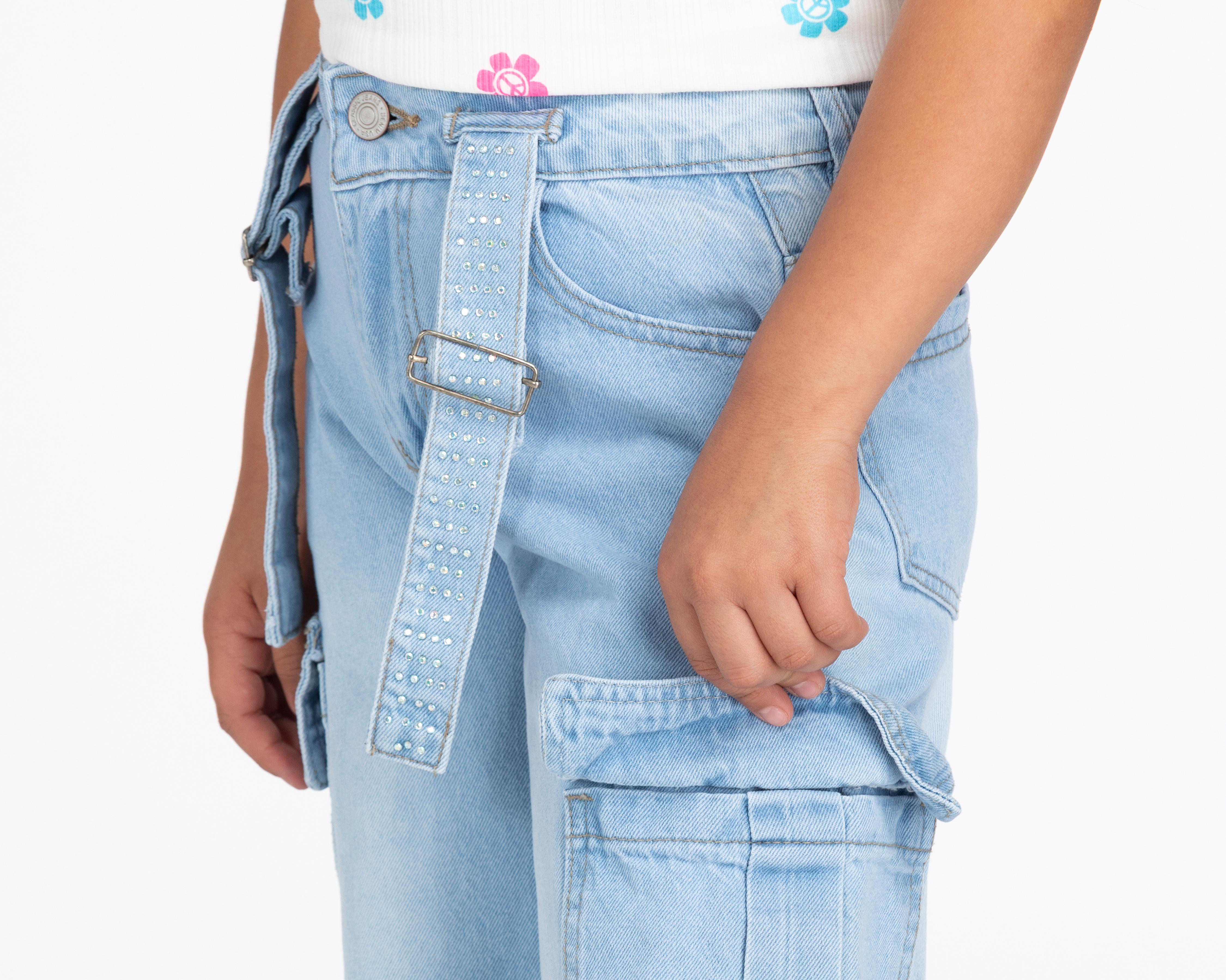 Foto 4 | Pantalón Girls Attitude Wide Leg para Niña