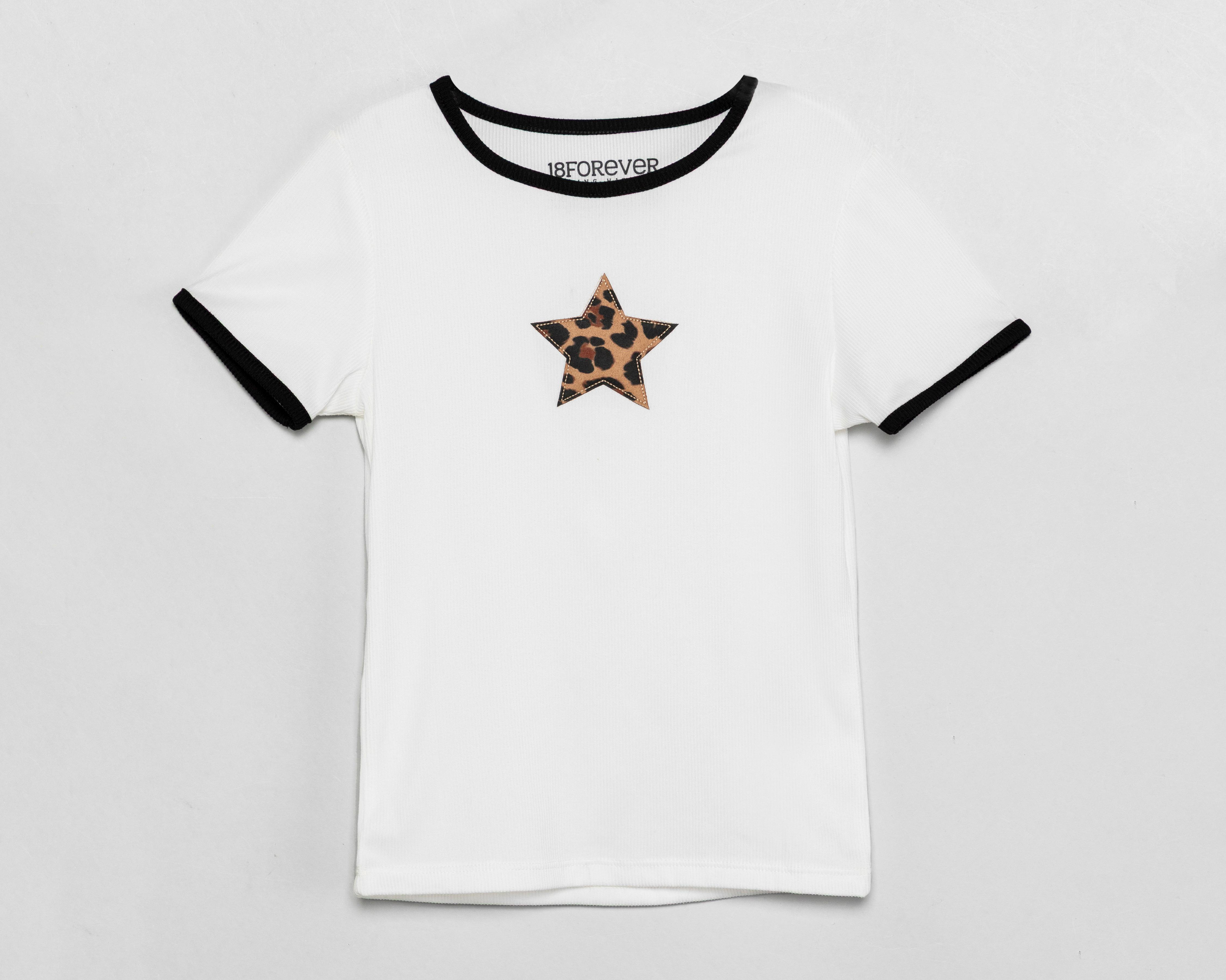 Playera 18 Forever Manga Corta Blanca para Niña
