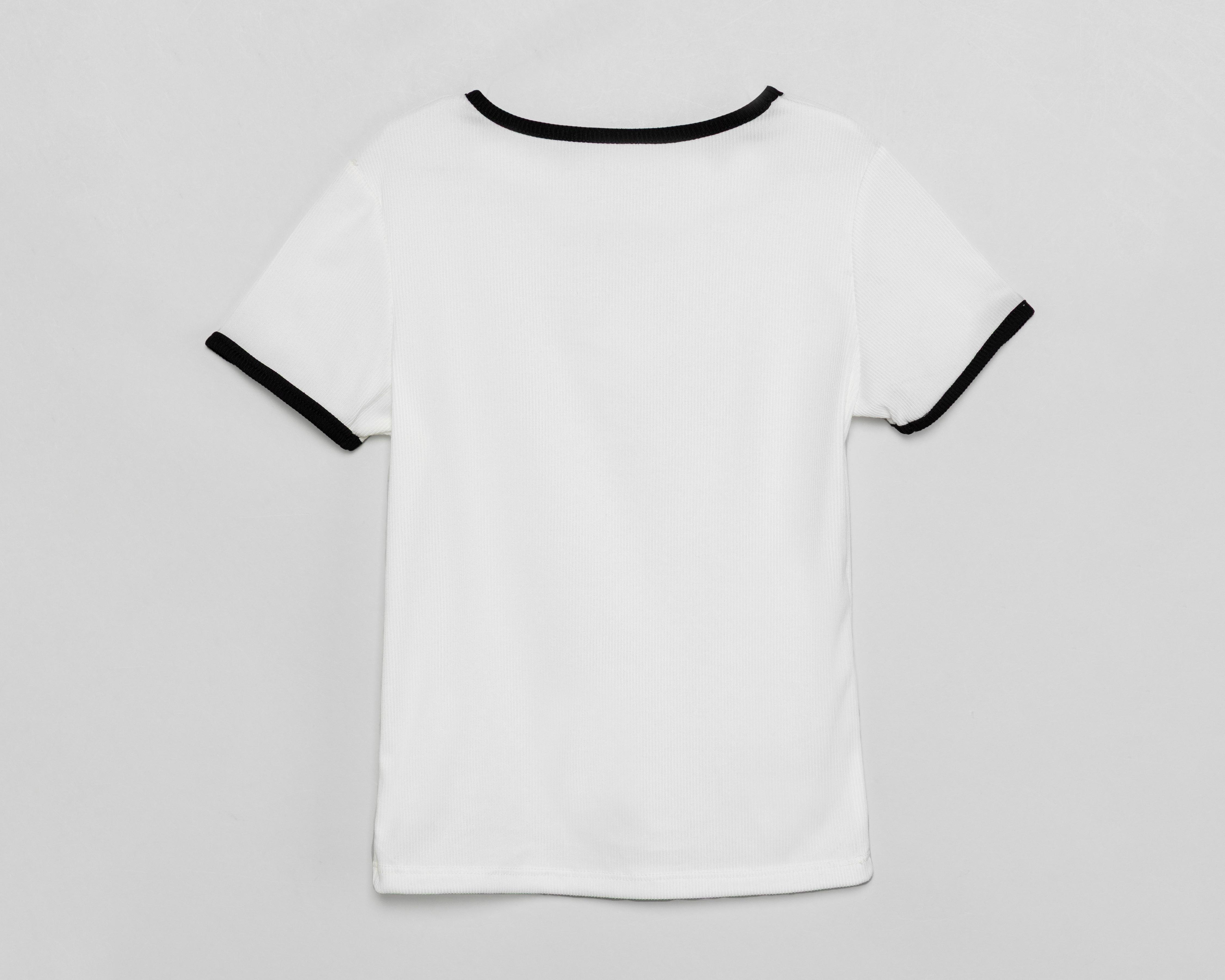 Foto 2 | Playera 18 Forever Manga Corta Blanca para Niña