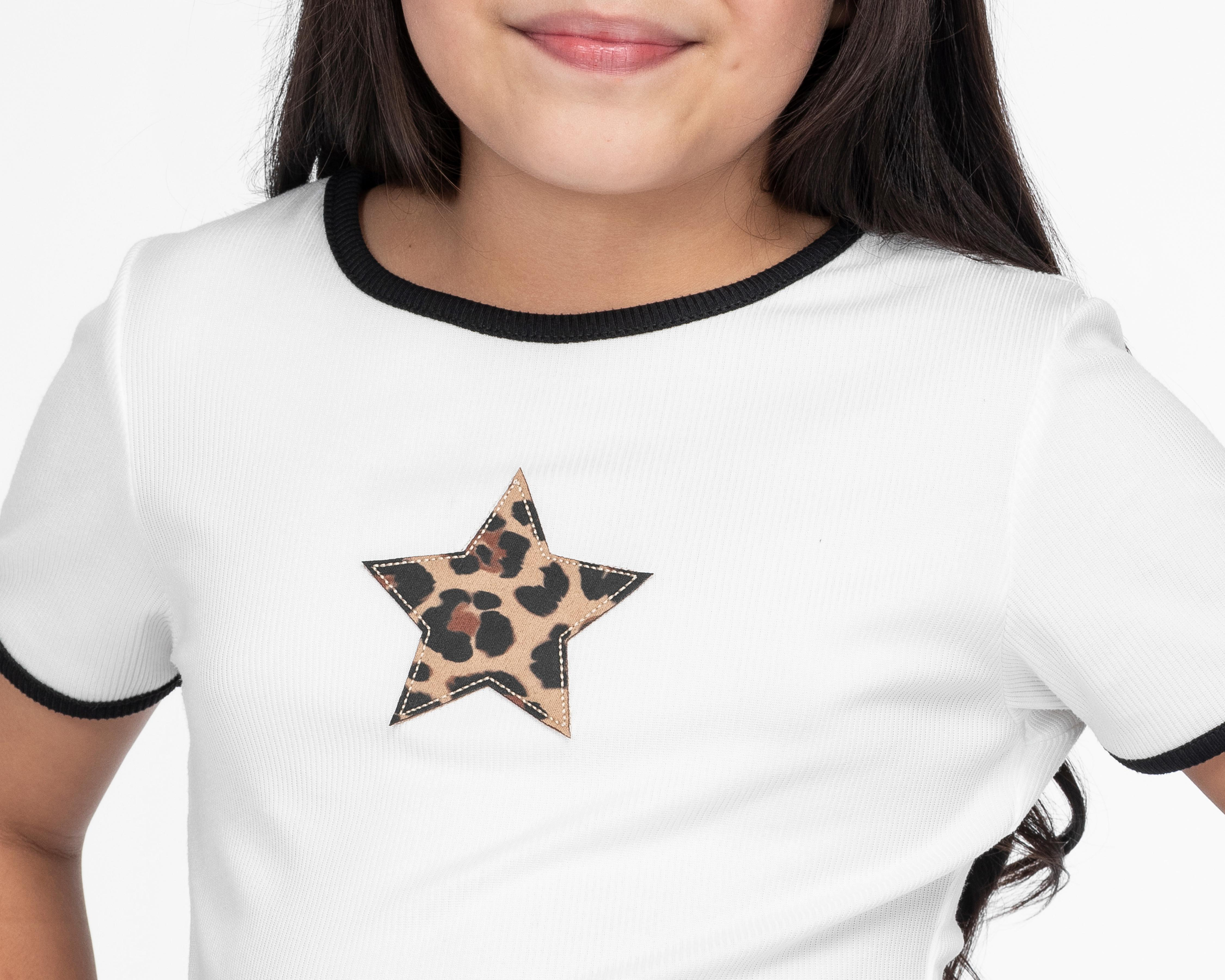 Foto 4 | Playera 18 Forever Manga Corta Blanca para Niña
