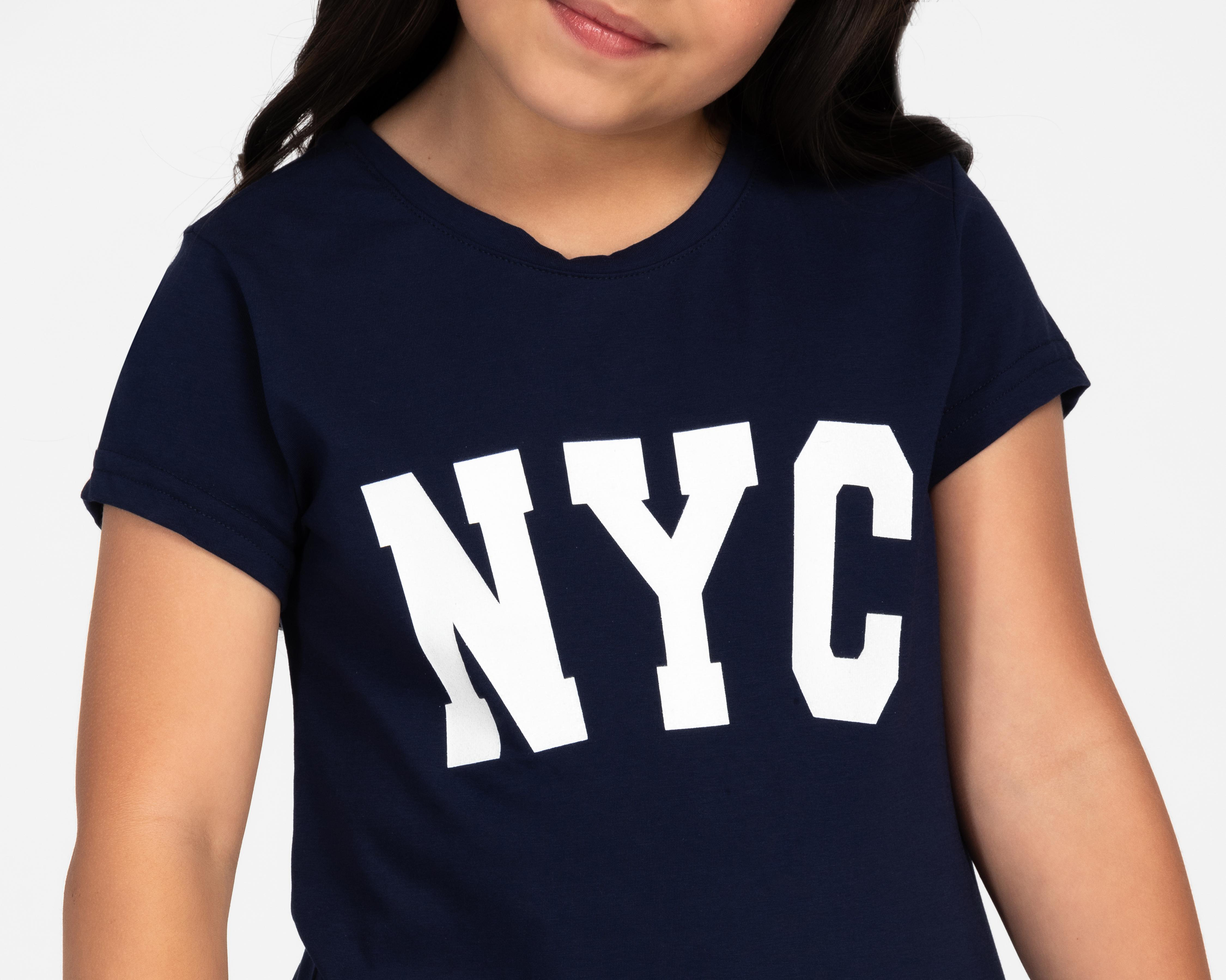 Foto 5 pulgar | Playera Refill Manga Corta con Estampado para Niña