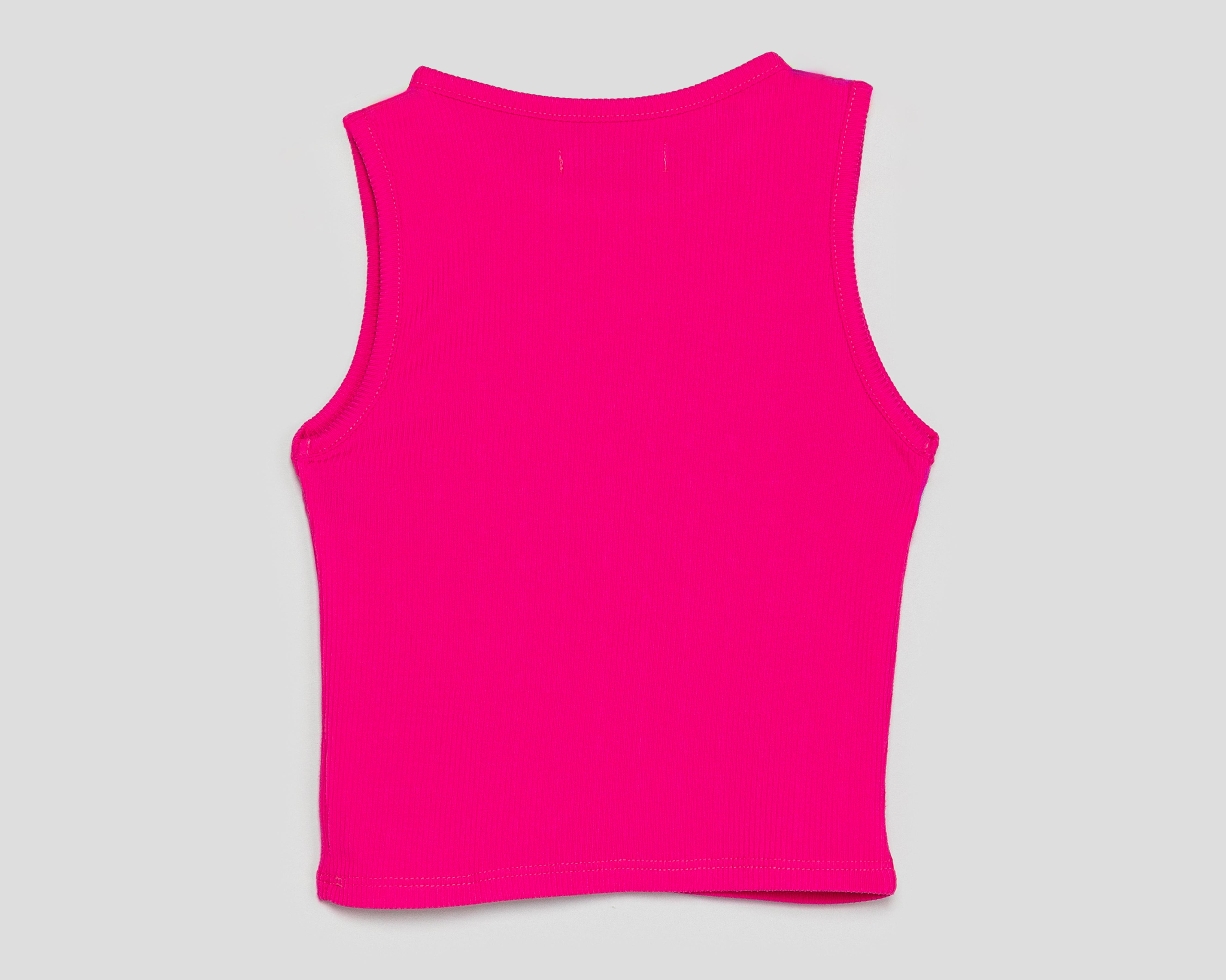 Foto 2 | Playera de Cuello Redondo Rosa Girls Attitude para Niña