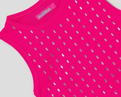 Foto 3 | Playera de Cuello Redondo Rosa Girls Attitude para Niña