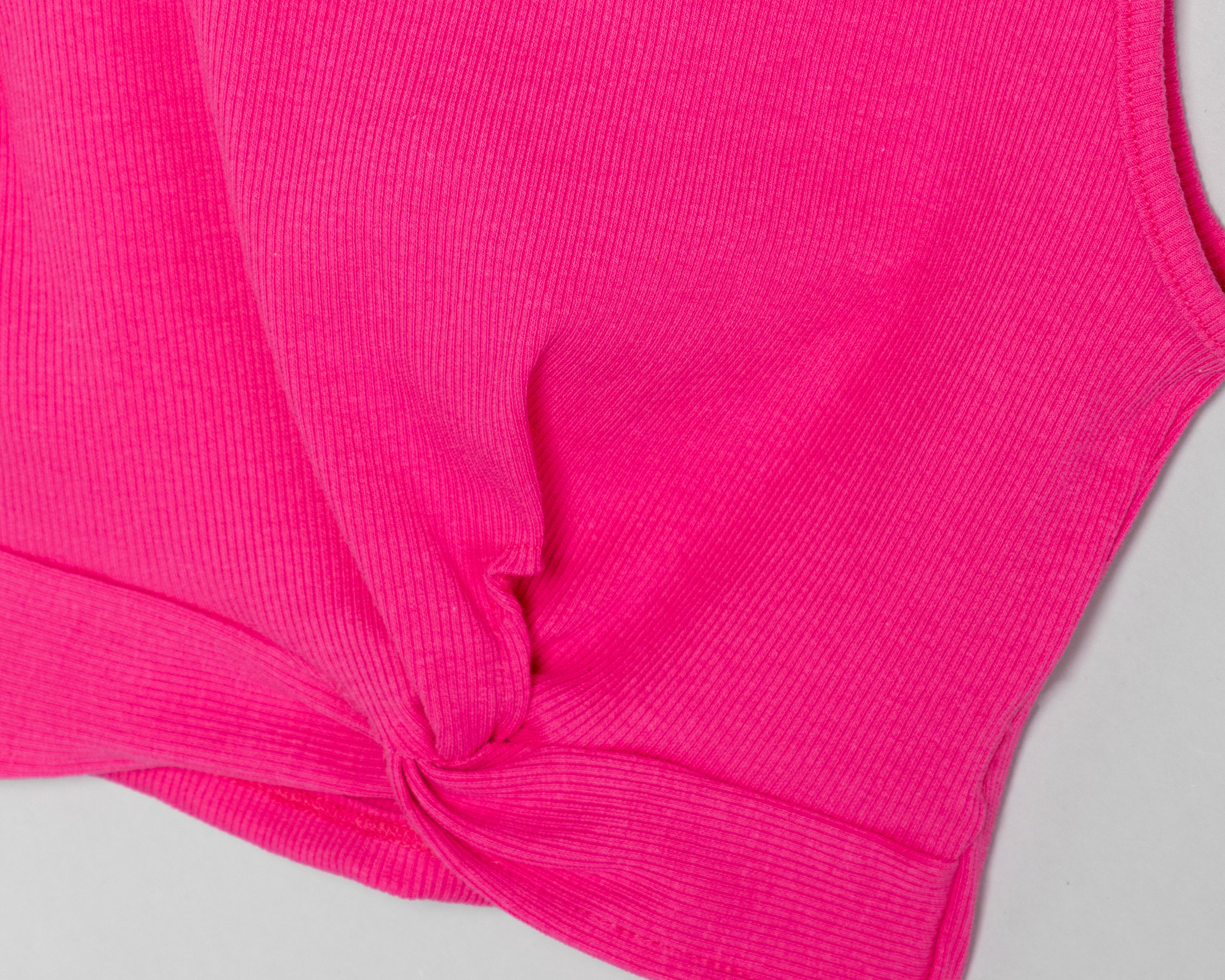 Foto 4 pulgar | Blusa Girls Attitude sin Mangas Rosa para Niña